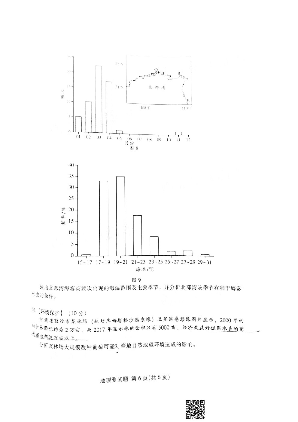 2021韶關(guān)一模地理試題及參考答案