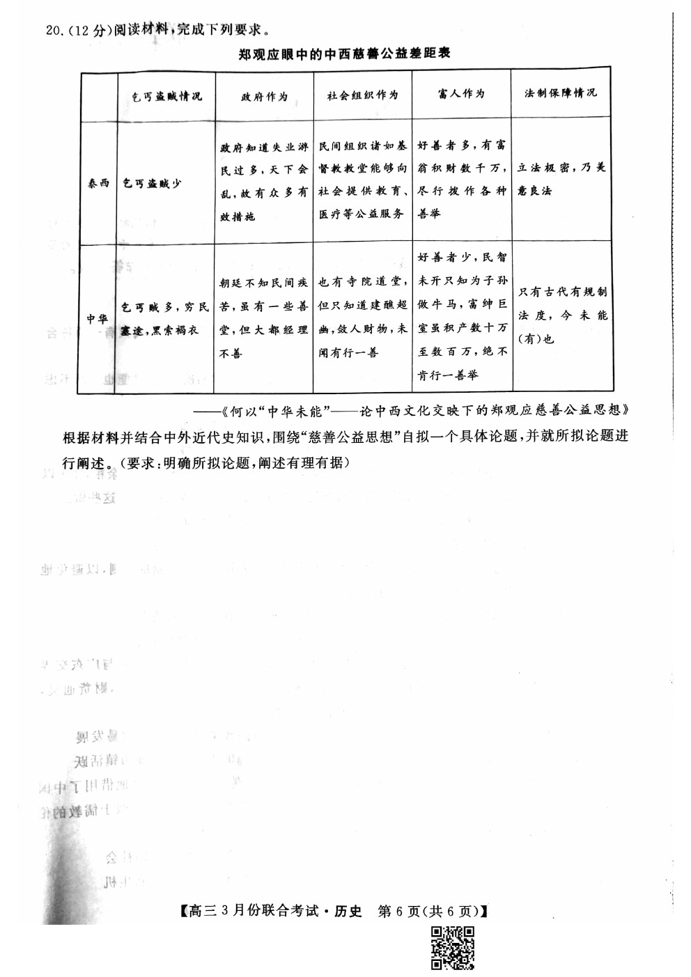  2021屆遼寧名校聯(lián)盟高三3月聯(lián)考?xì)v史試題及答案