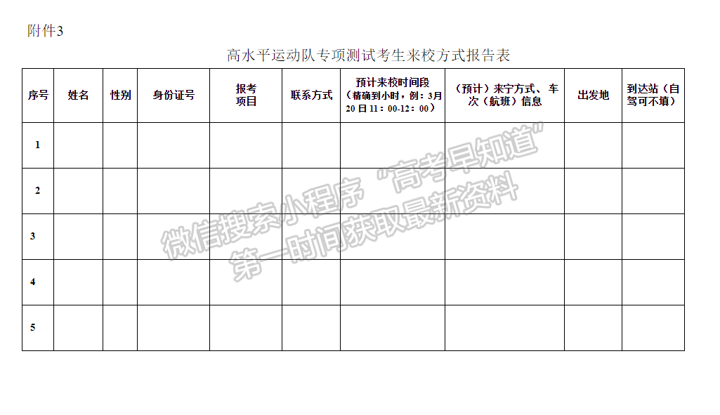 南京财经大学2021年招收高水平运动员体育专项测试须知