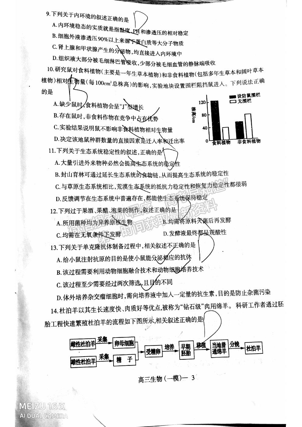 2021遼寧協(xié)作體3月聯(lián)考生物試題及參考答案