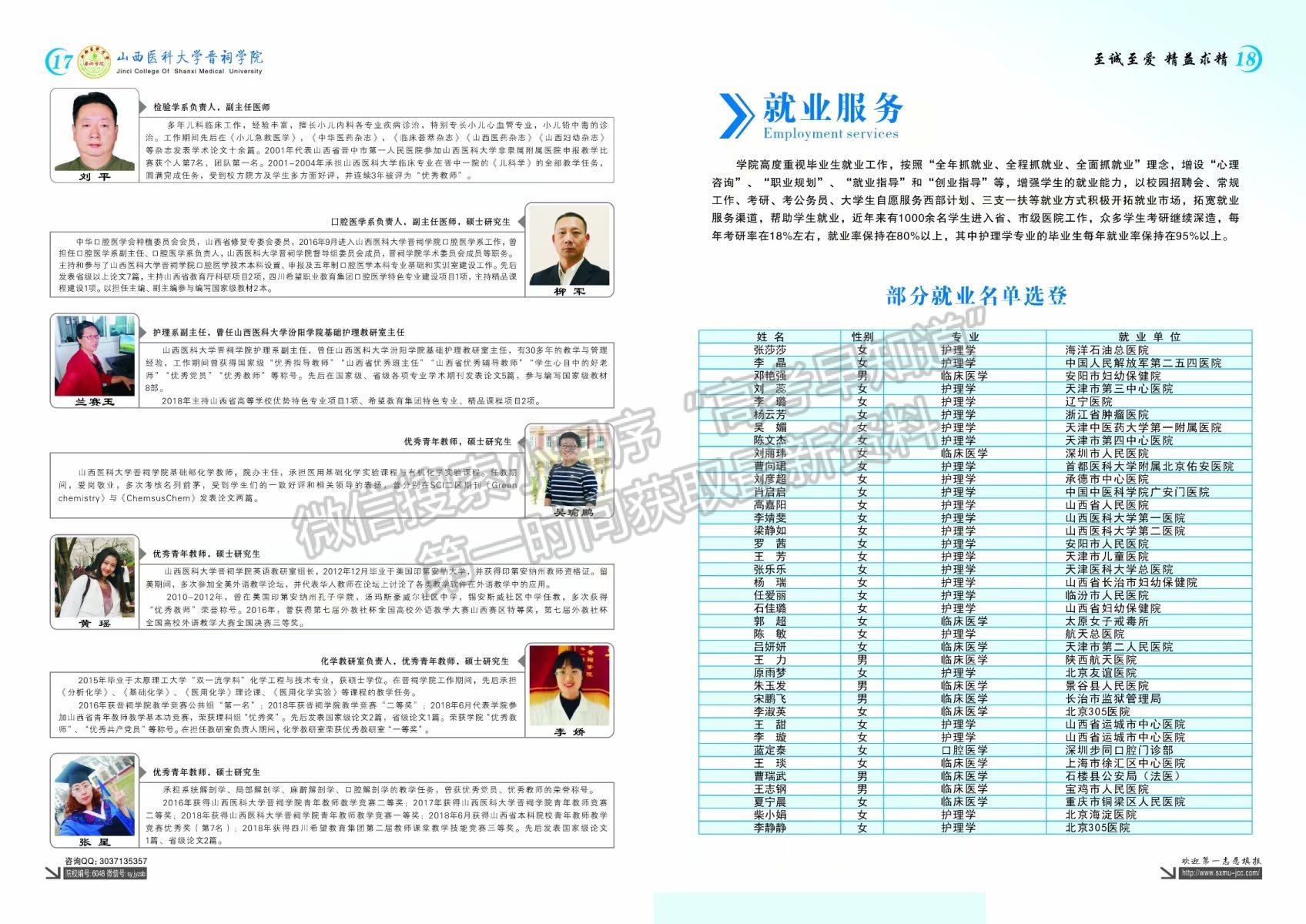 山西醫(yī)科大學晉祠學院2019年招生簡章