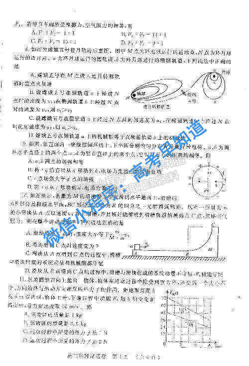 2021鄭州一測(cè)高三物理試卷答案解析