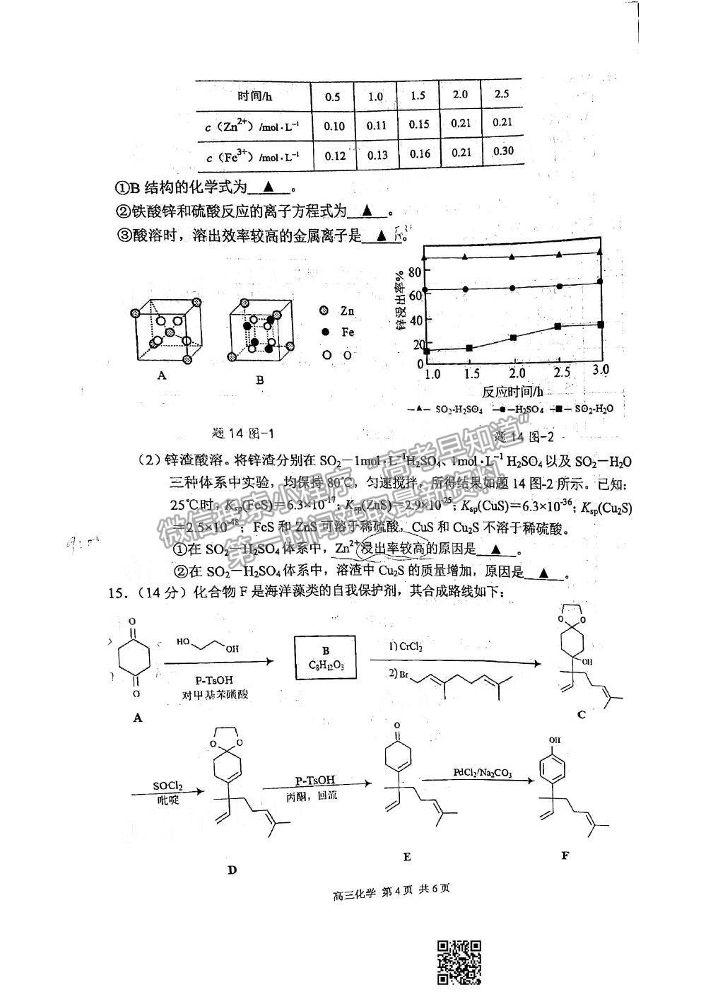 2021蘇錫常鎮(zhèn)四市一?；瘜W試題及參考答案