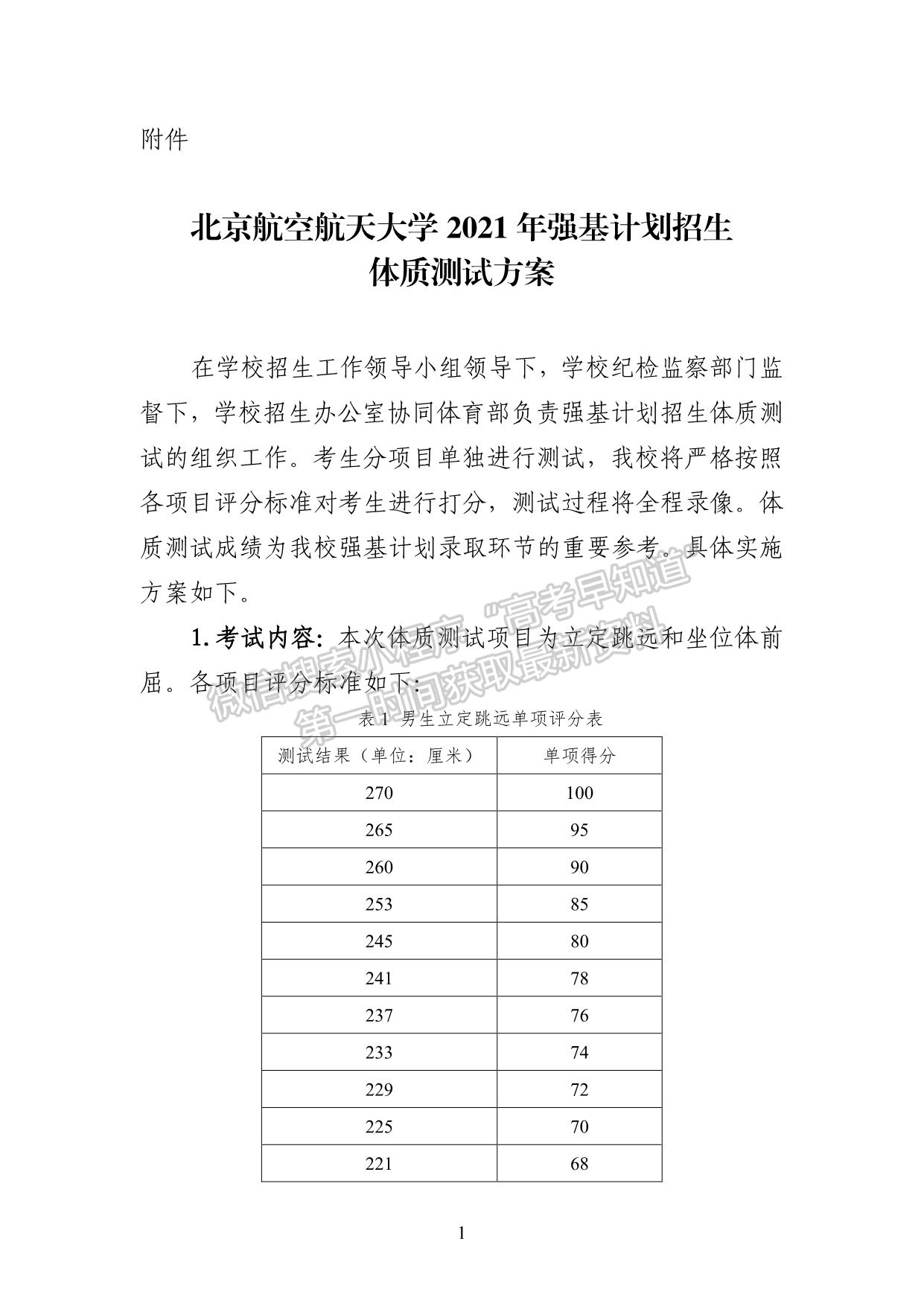北京航空航天大学2021年强基计划招生简章