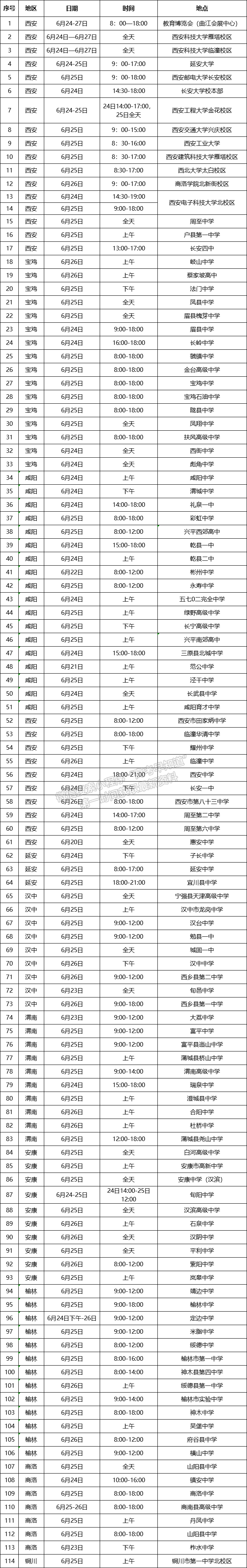 西安科技大学西安科技大学2019年招生咨询点