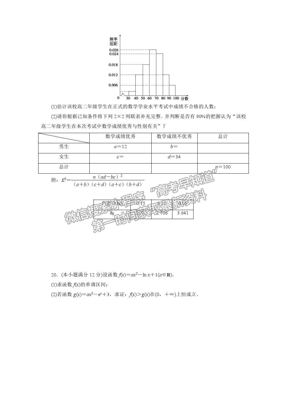 2021屆高考數(shù)學(xué)理（全國(guó)統(tǒng)考版）二輪驗(yàn)收仿真模擬卷（十一）及參考答案