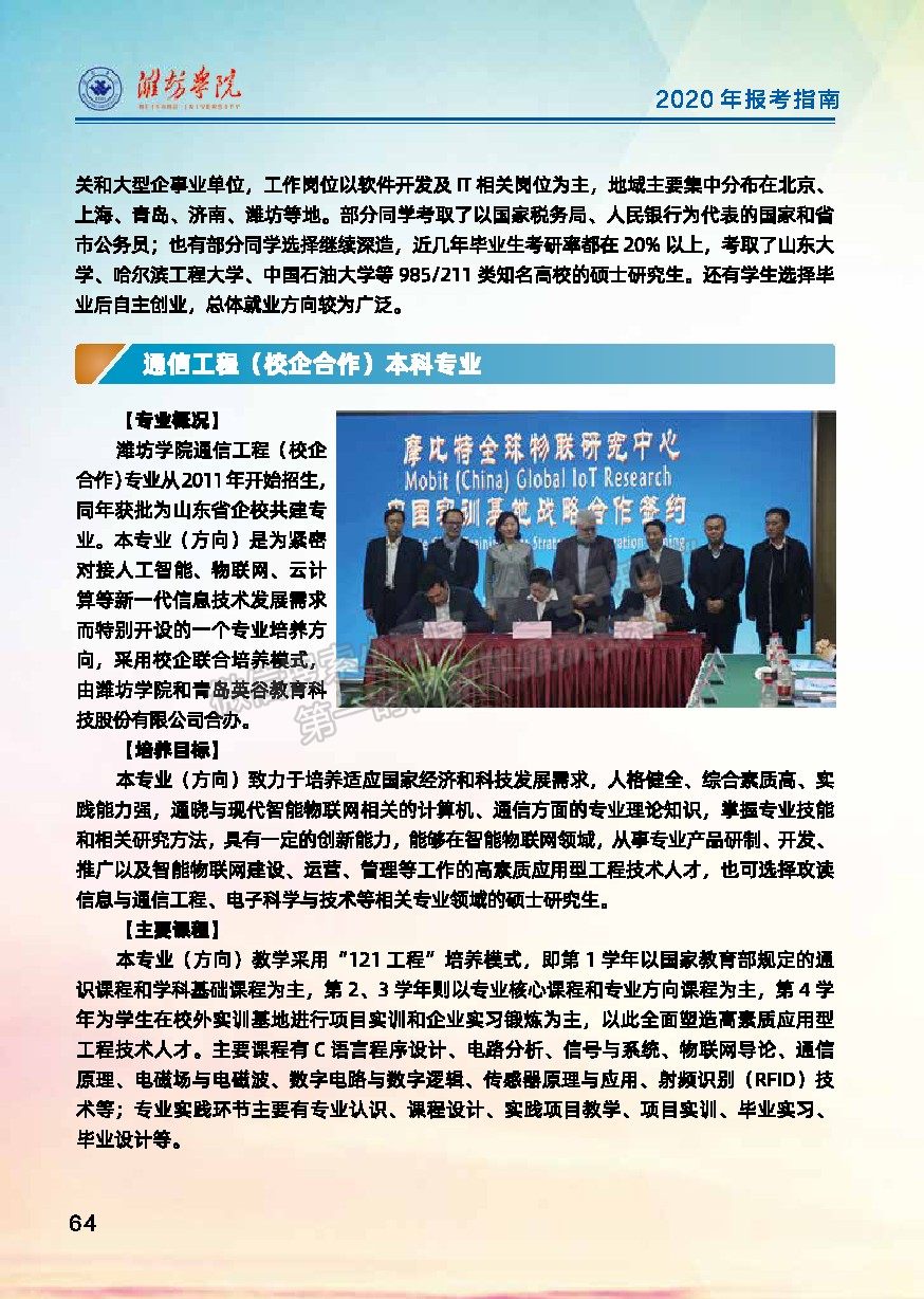 潍坊学院2020年报考指南