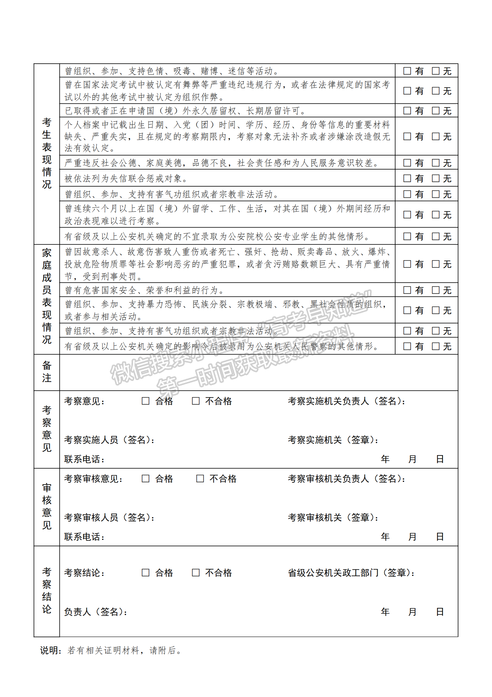 参加云南警官学院公安专业体检、面试、体能测评温馨提示