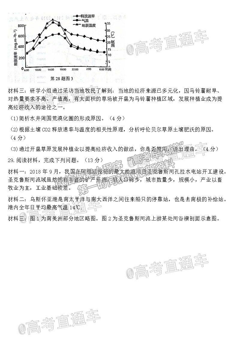 2021浙江Z20聯(lián)盟（名校新高考研究聯(lián)盟）高三第三次聯(lián)考地理試題及參考答案