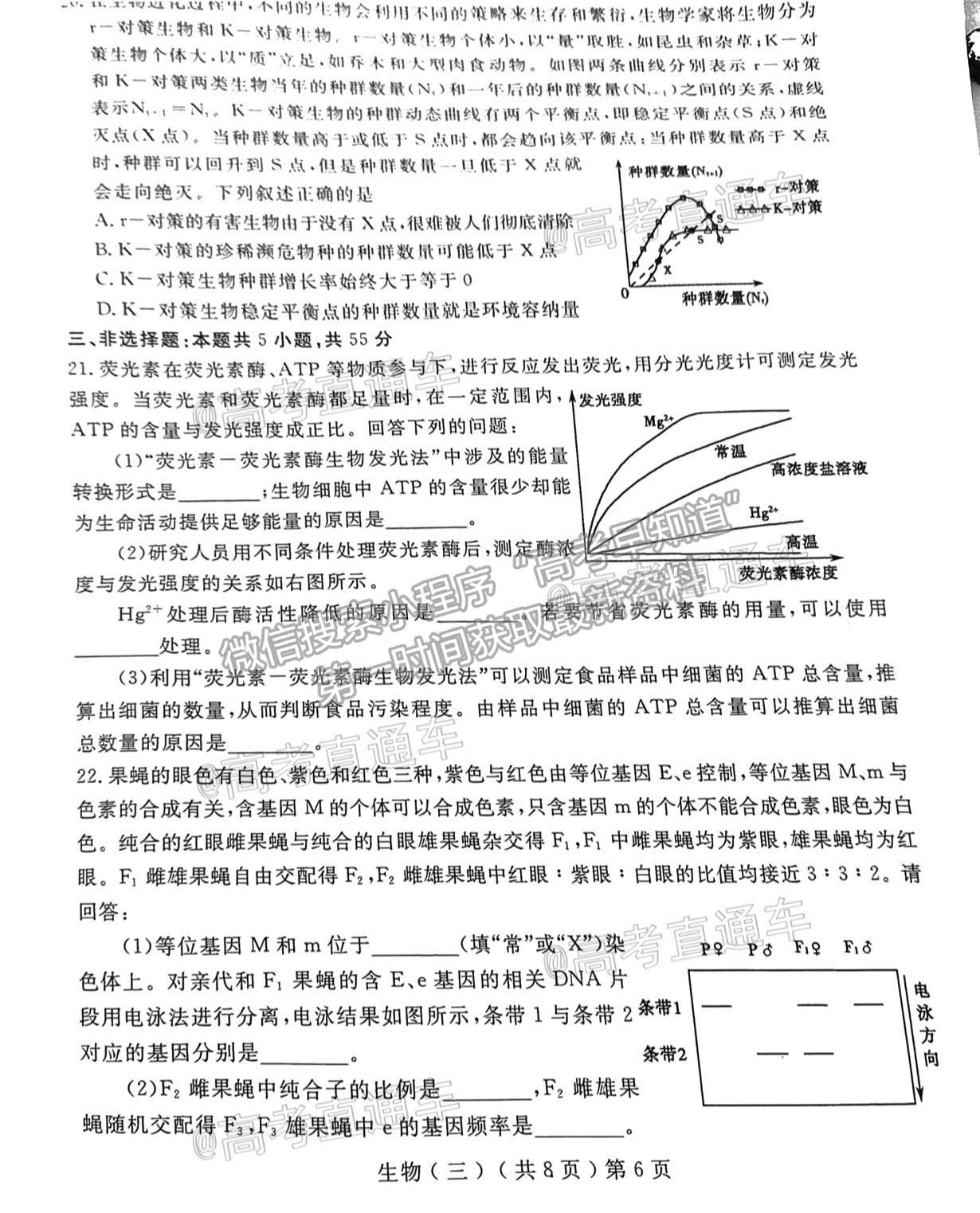 2021聊城三模生物試題及參考答案