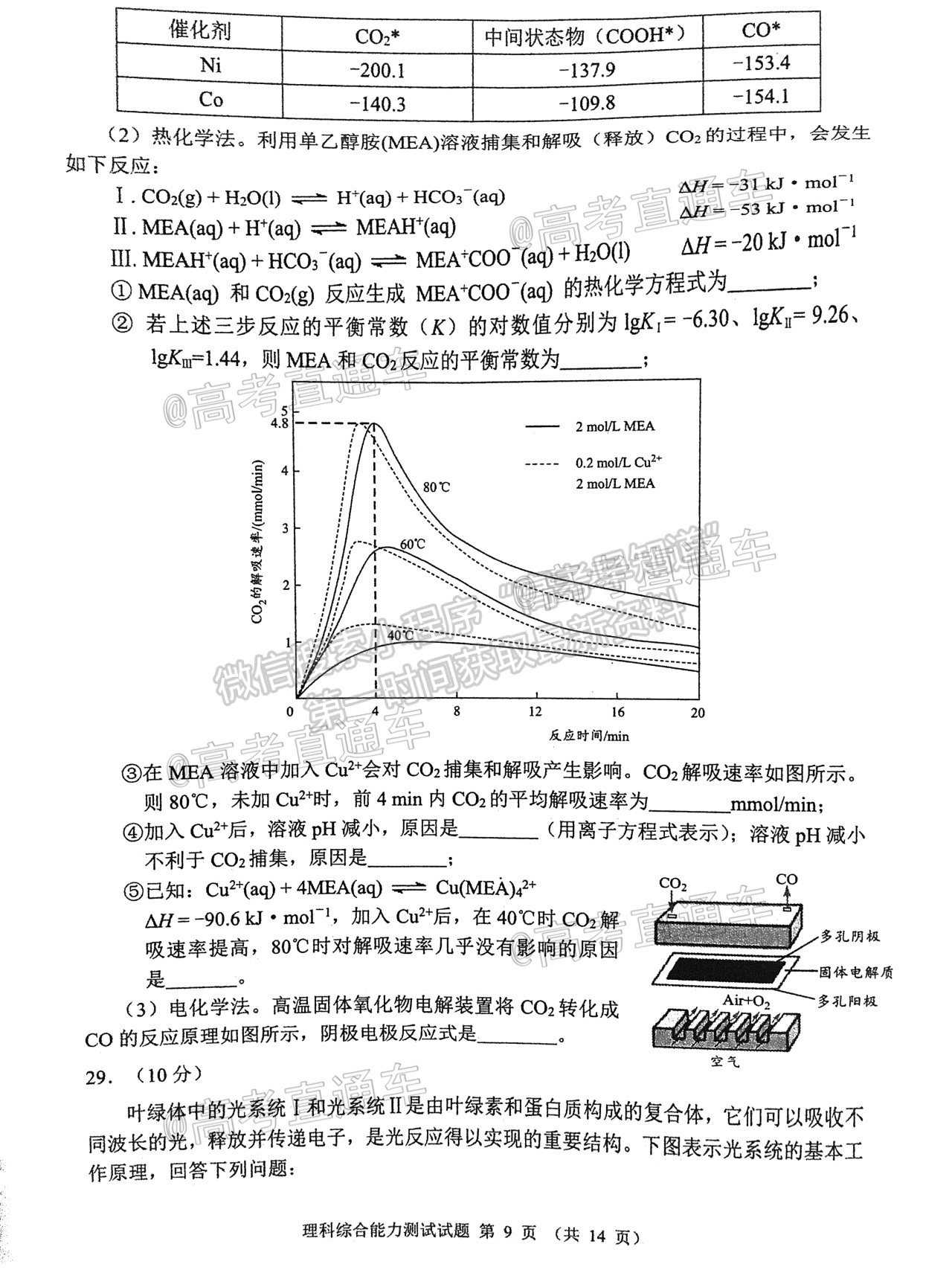 2021四川大數(shù)據高三5月聯(lián)考理綜試題及參考答案