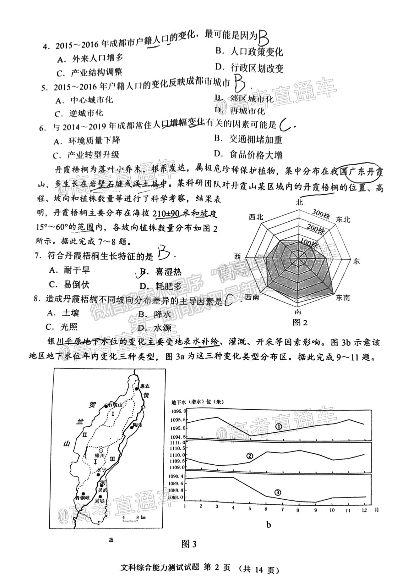 2021四川大數(shù)據(jù)高三5月聯(lián)考文綜試題及參考答案