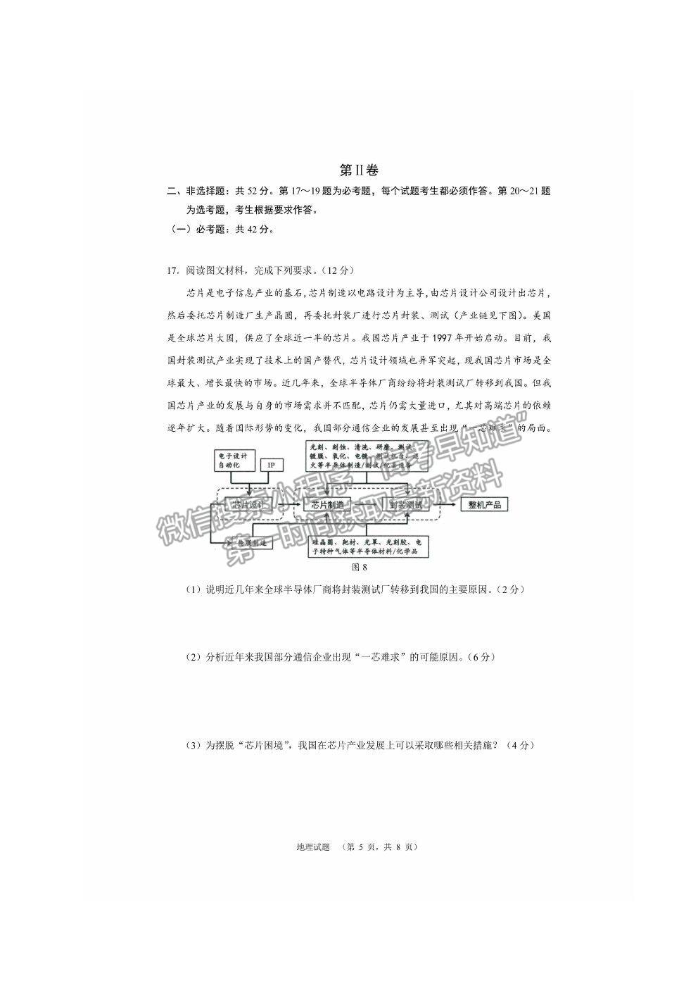 2021長(zhǎng)沙長(zhǎng)郡中學(xué)高三考前沖刺卷地理試題及參考答案