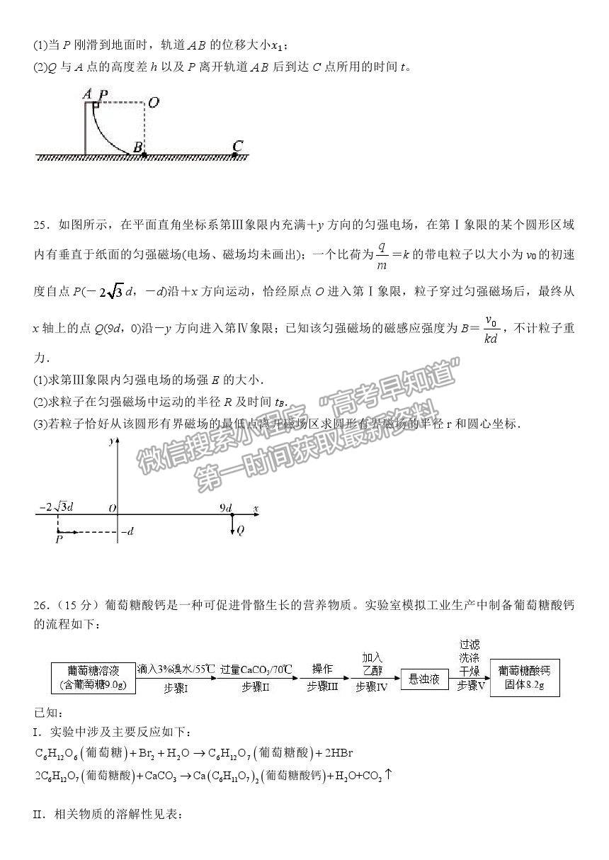 2021河南省實驗中學(xué)高三5月四模理綜試題及參考答案