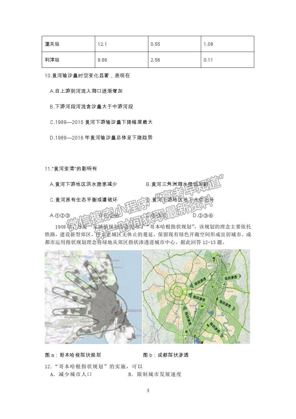 2021佛山市石門中學(xué)高三高考模擬地理試題及參考答案