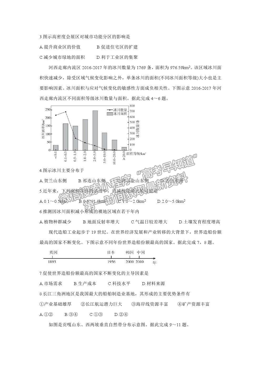 2021屆超級全能生高三全國卷地區(qū)4月聯(lián)考丙卷文綜試卷及參考答案