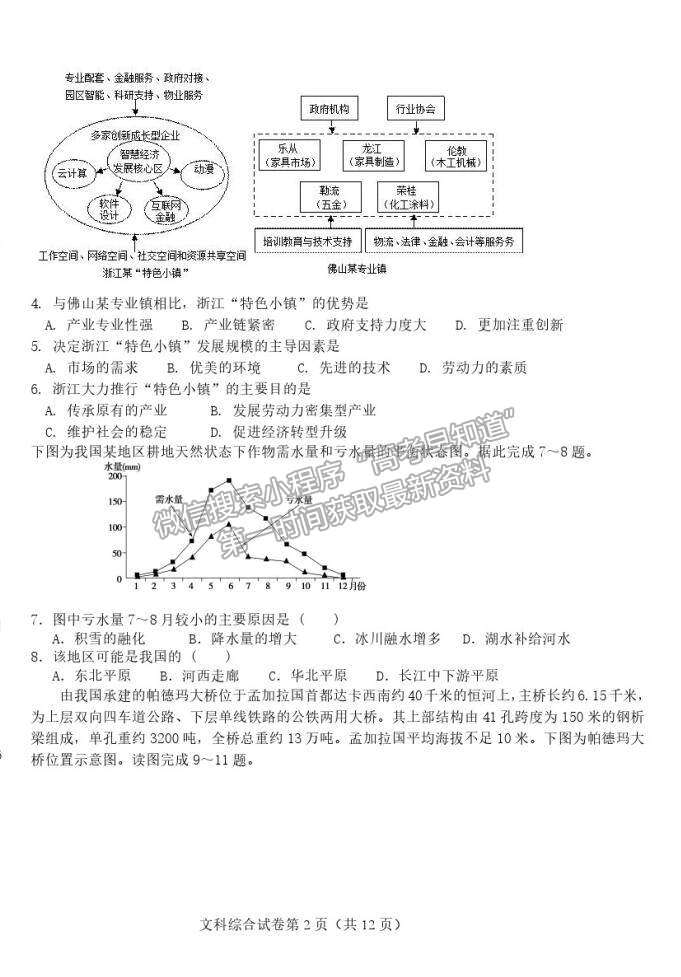 2022吉林省雙遼市一中、長(zhǎng)嶺縣一中、大安市一中、通榆縣一中高三上摸底聯(lián)考文綜試卷及答案