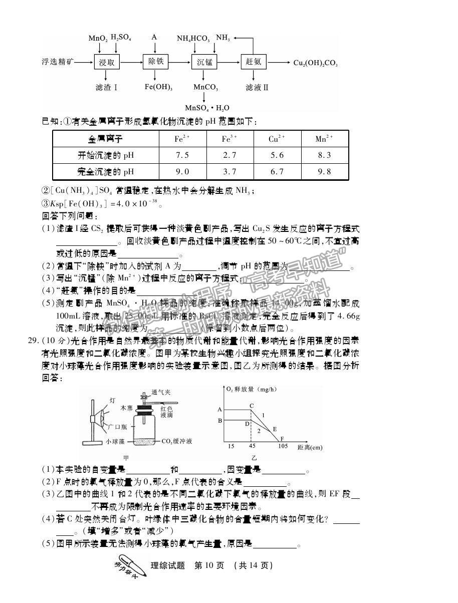 2021榆林高三一模文綜試題及參考答案（已完結(jié)） 2021榆林高三一模理綜試題及參考答案