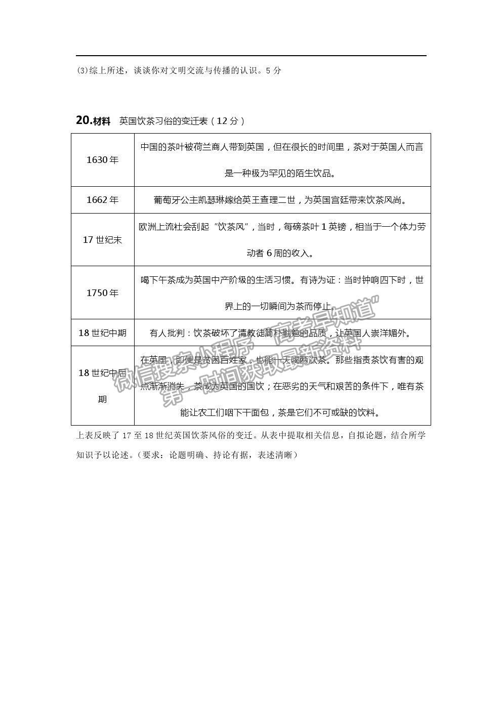 2021遼寧省阜新市第二高級(jí)中學(xué)高二下期末考試歷史試題及參考答案