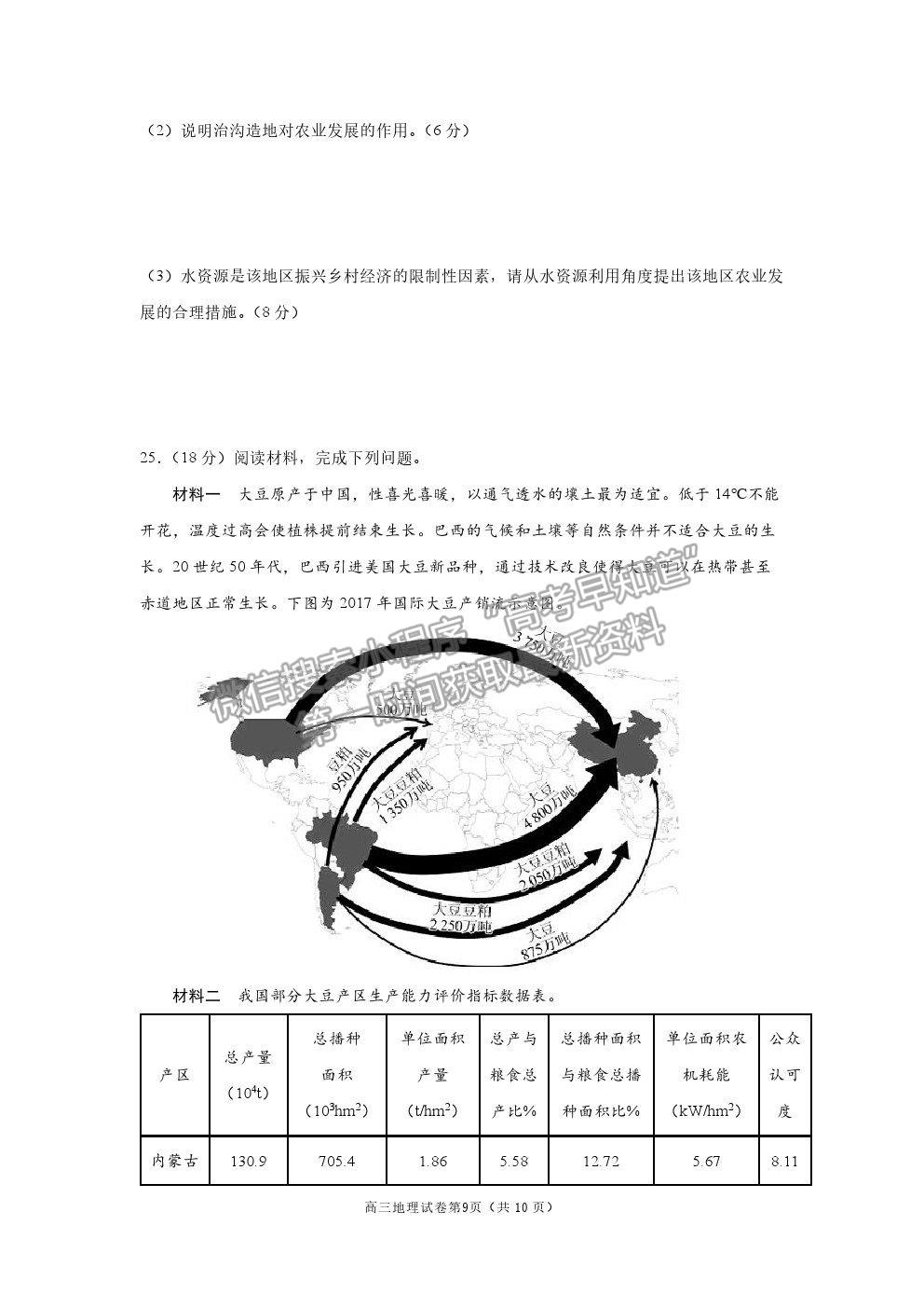 2022南京市高三零?？记皬土暰淼乩碓囶}及參考答案