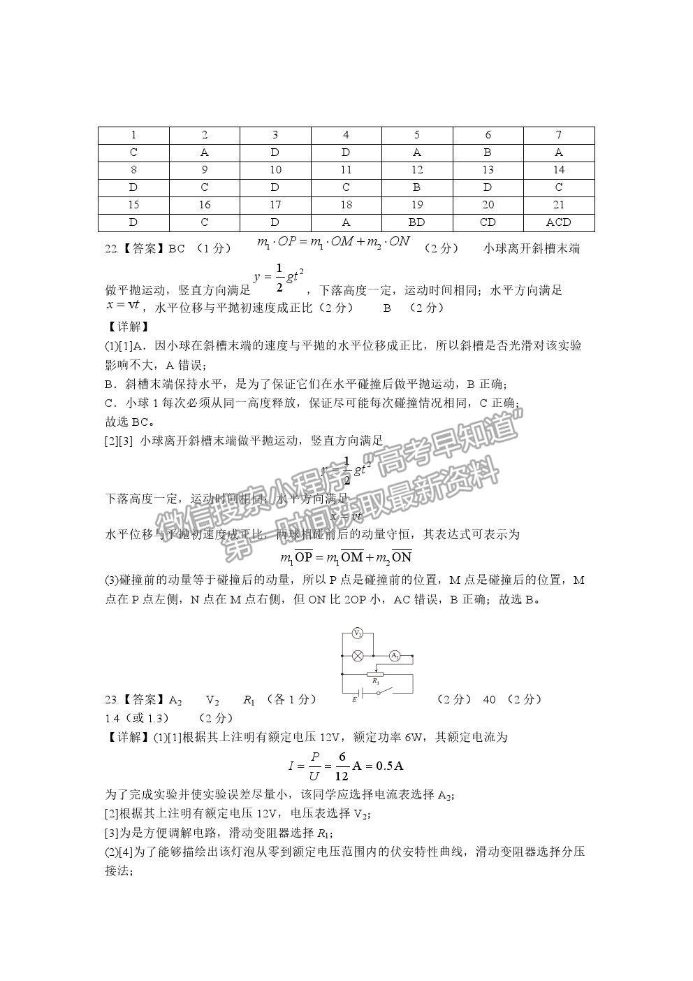 2021鄭州市中牟縣第一高級(jí)中學(xué)高三全真模擬（四）考試?yán)砭C試卷及答案