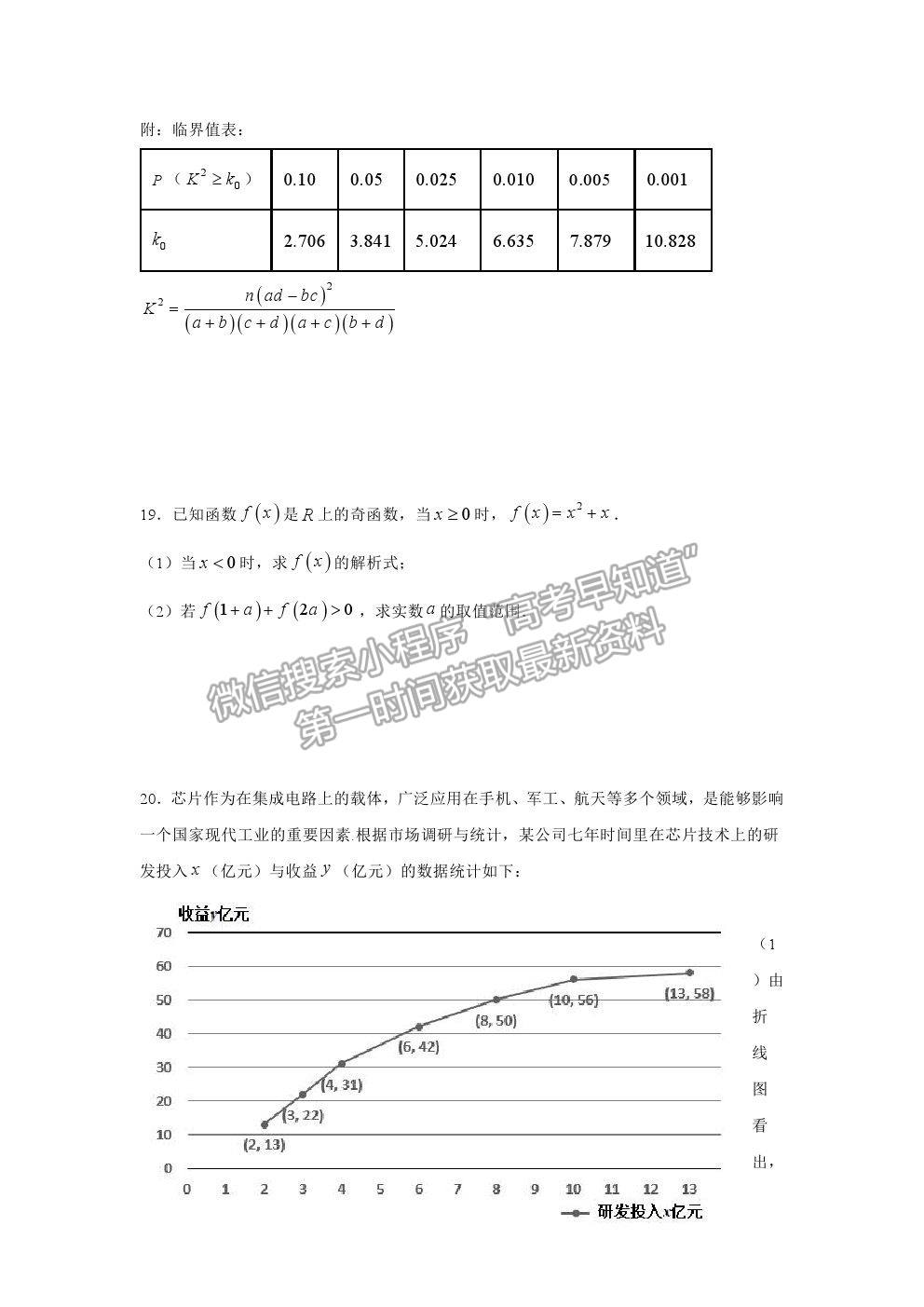 2021長(zhǎng)春市第二實(shí)驗(yàn)中學(xué)高二下學(xué)期期末考試文數(shù)試卷及答案