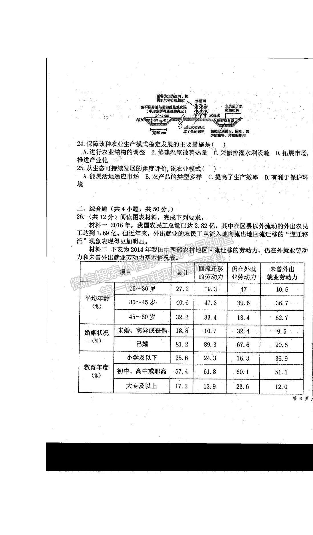 2021河南省商丘市柘城縣柘城第四高級中學(xué)高一下學(xué)期期末考試地理試題及答案