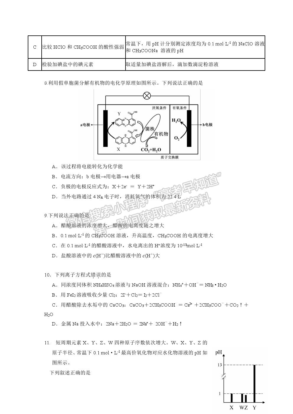 2022深圳市六校高三上學(xué)期第一次聯(lián)考化學(xué)試題及答案