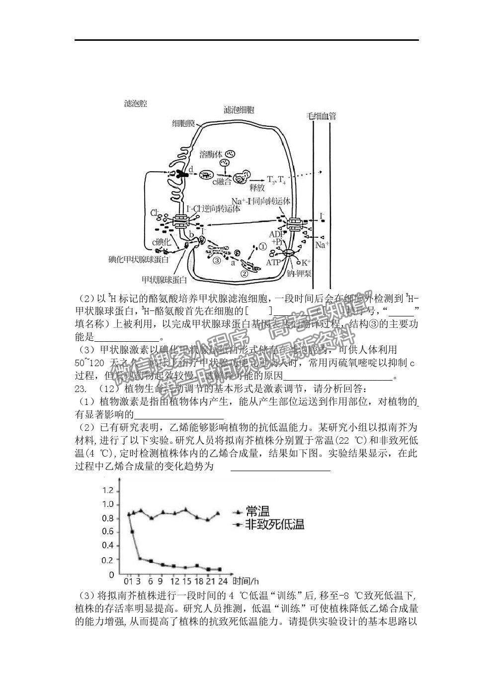 2022遼寧省六校高三上學期期初聯(lián)考生物試題及答案