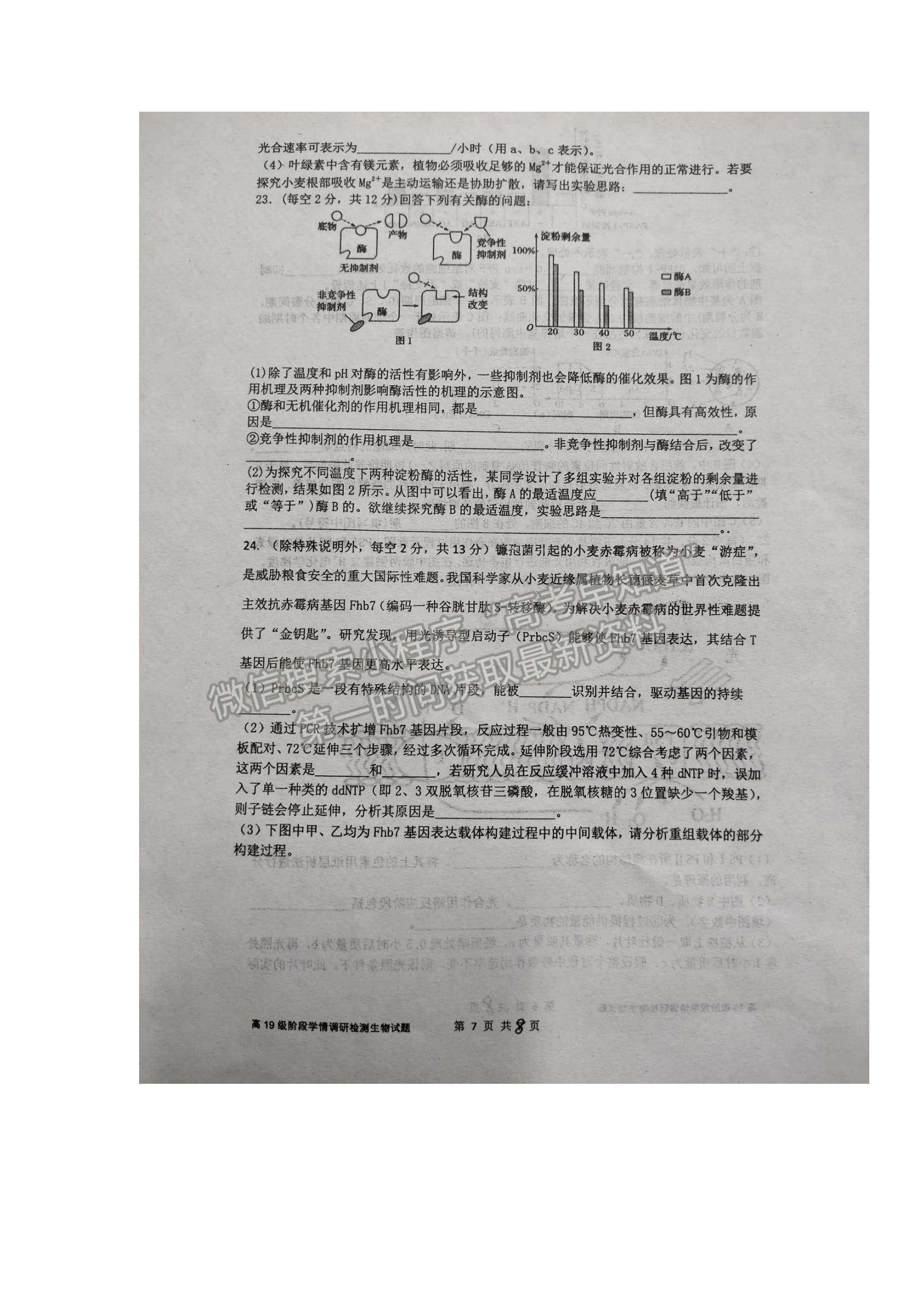 2022山東省臨沂市臨沭一中高三上學(xué)期開學(xué)考試生物試題及參考答案