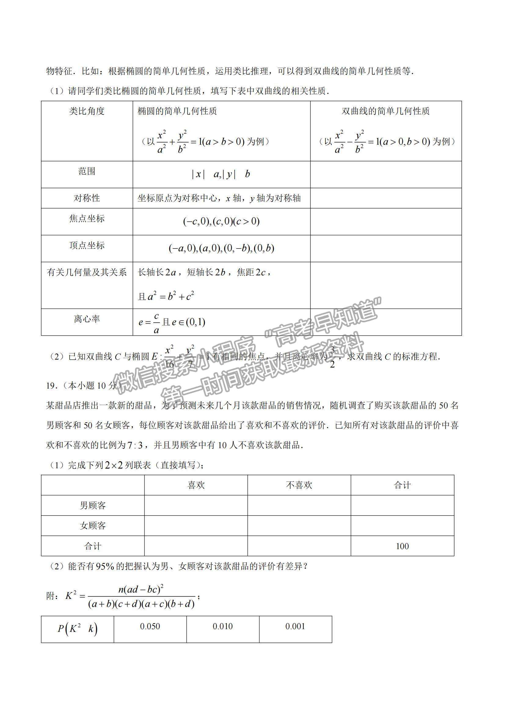 2021?山西省太原市高二下學(xué)期期中質(zhì)量監(jiān)測(cè)文數(shù)試題及參考答案