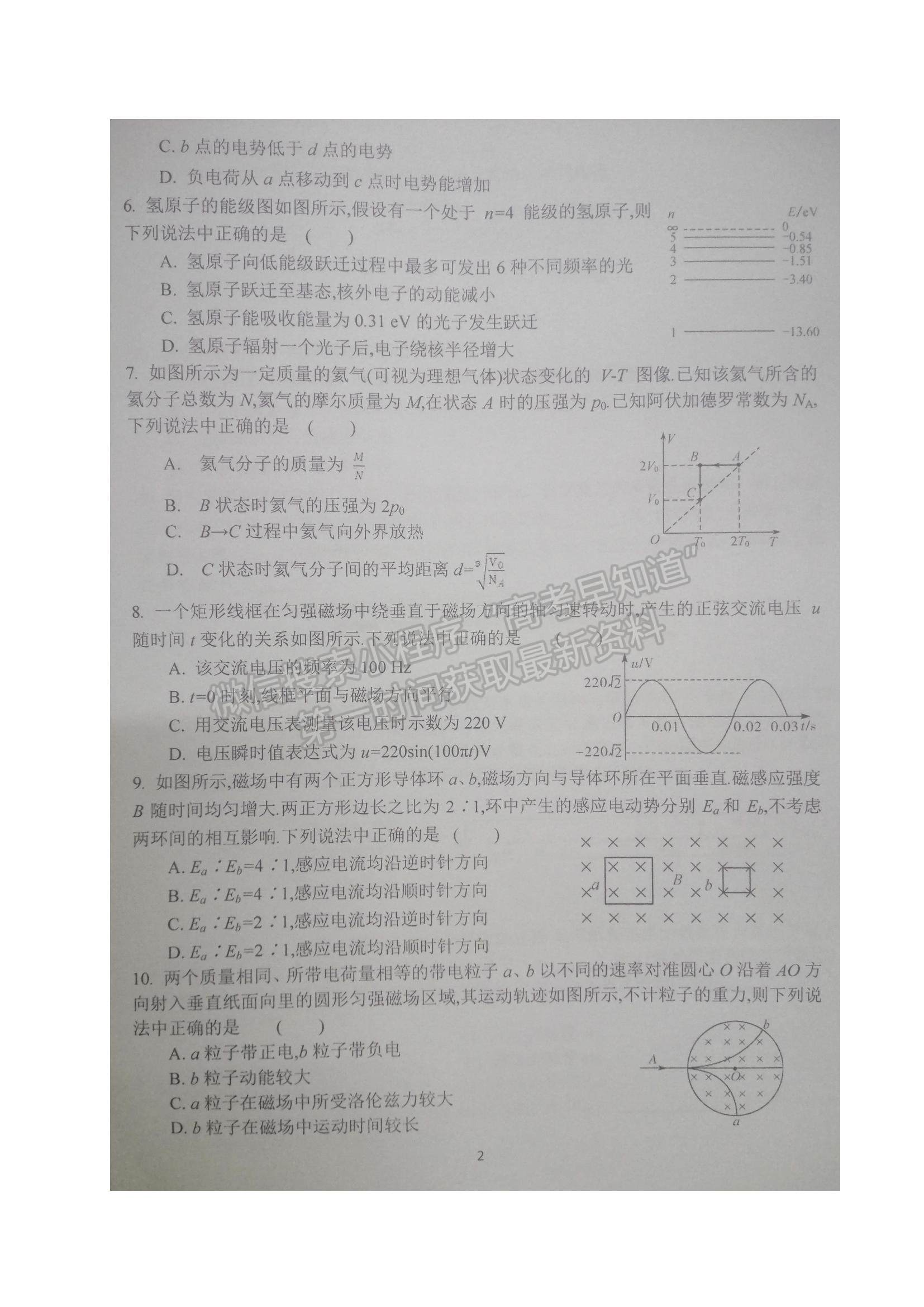 2022江蘇省鹽城市伍佑中學(xué)高三上學(xué)期期初調(diào)研考試物理試題及參考答案