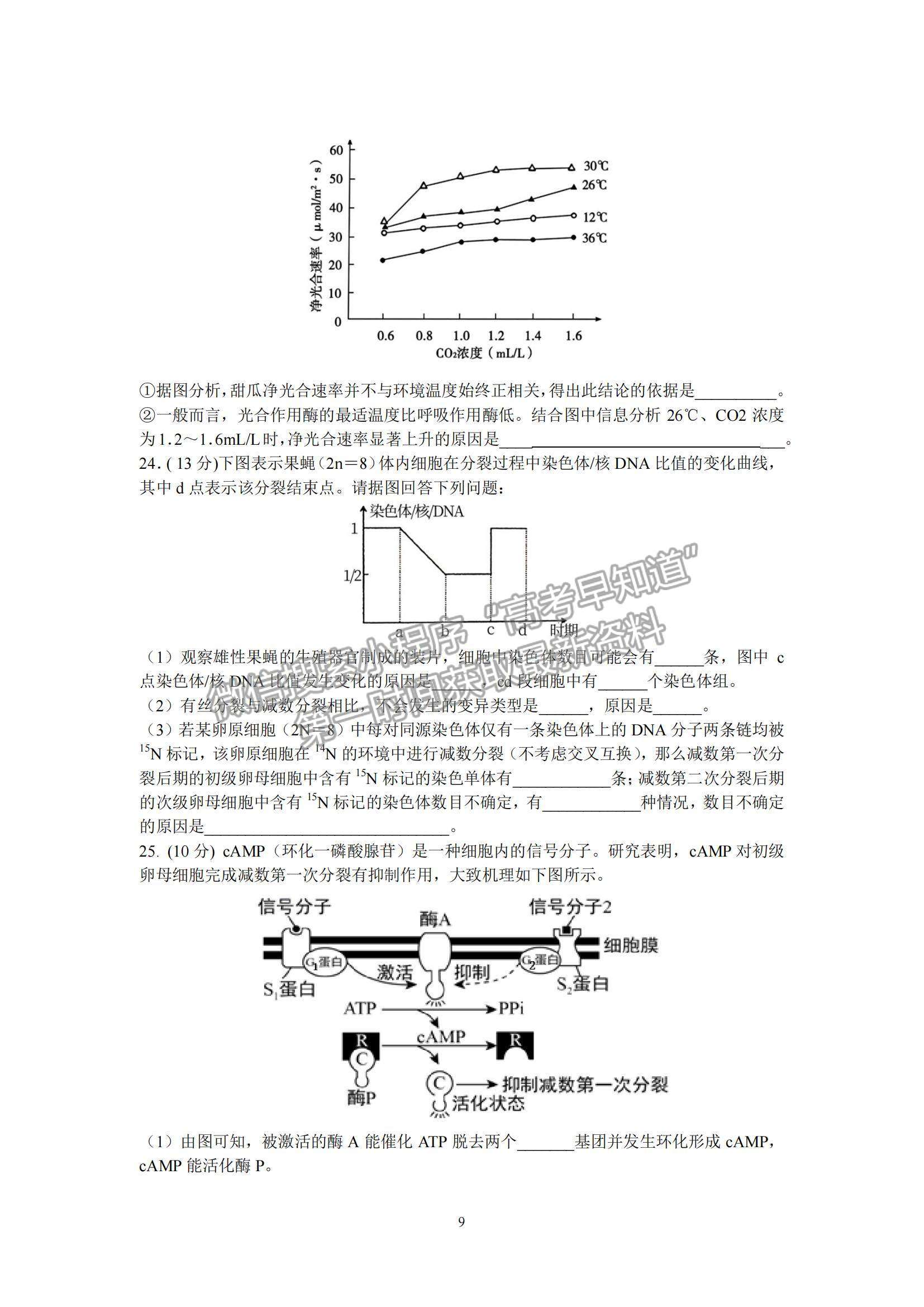 2022山東學(xué)情高三上學(xué)期10月聯(lián)合考試生物B卷試題及參考答案