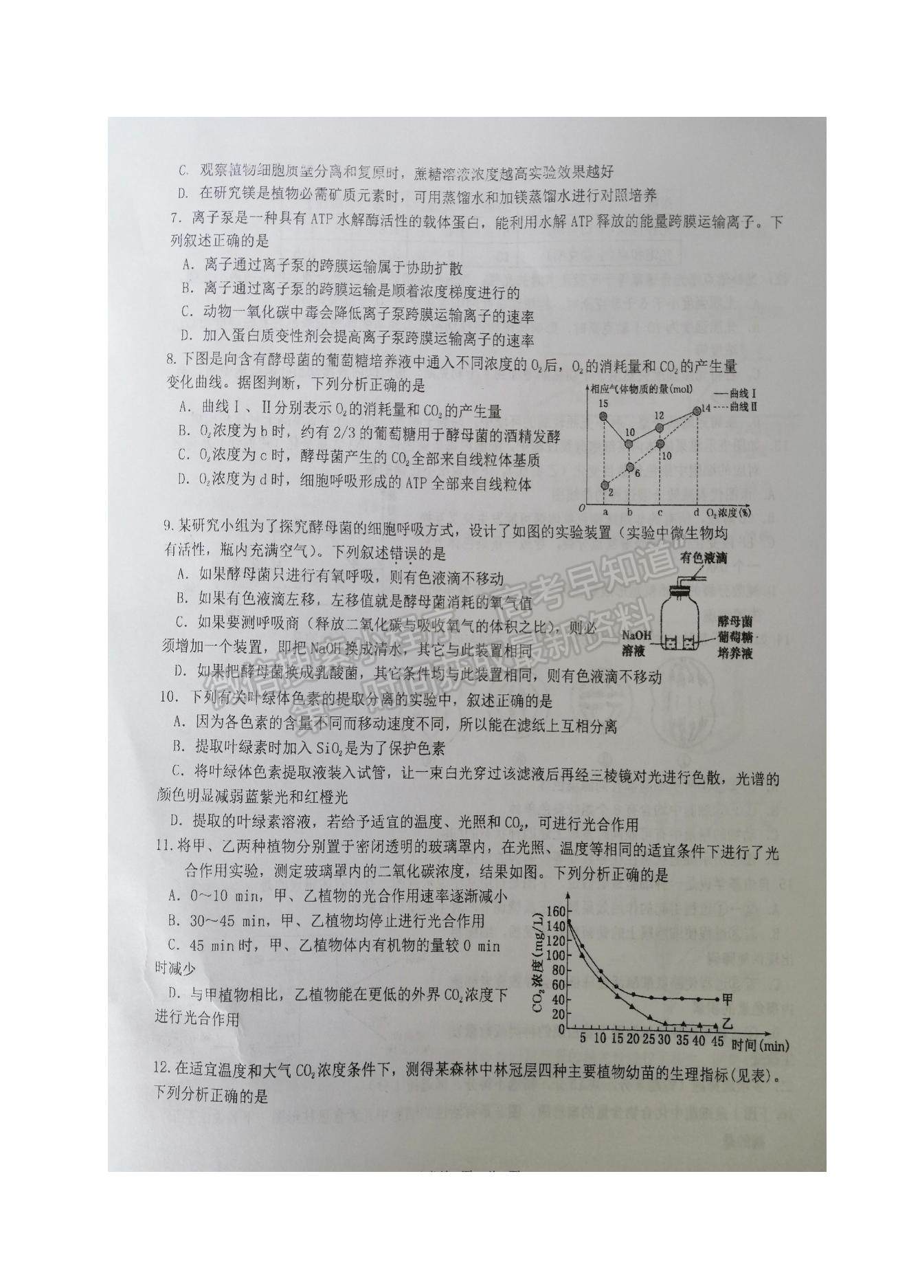 2022江蘇省鹽城市伍佑中學高三上學期第一次階段考試生物試題及參考答案