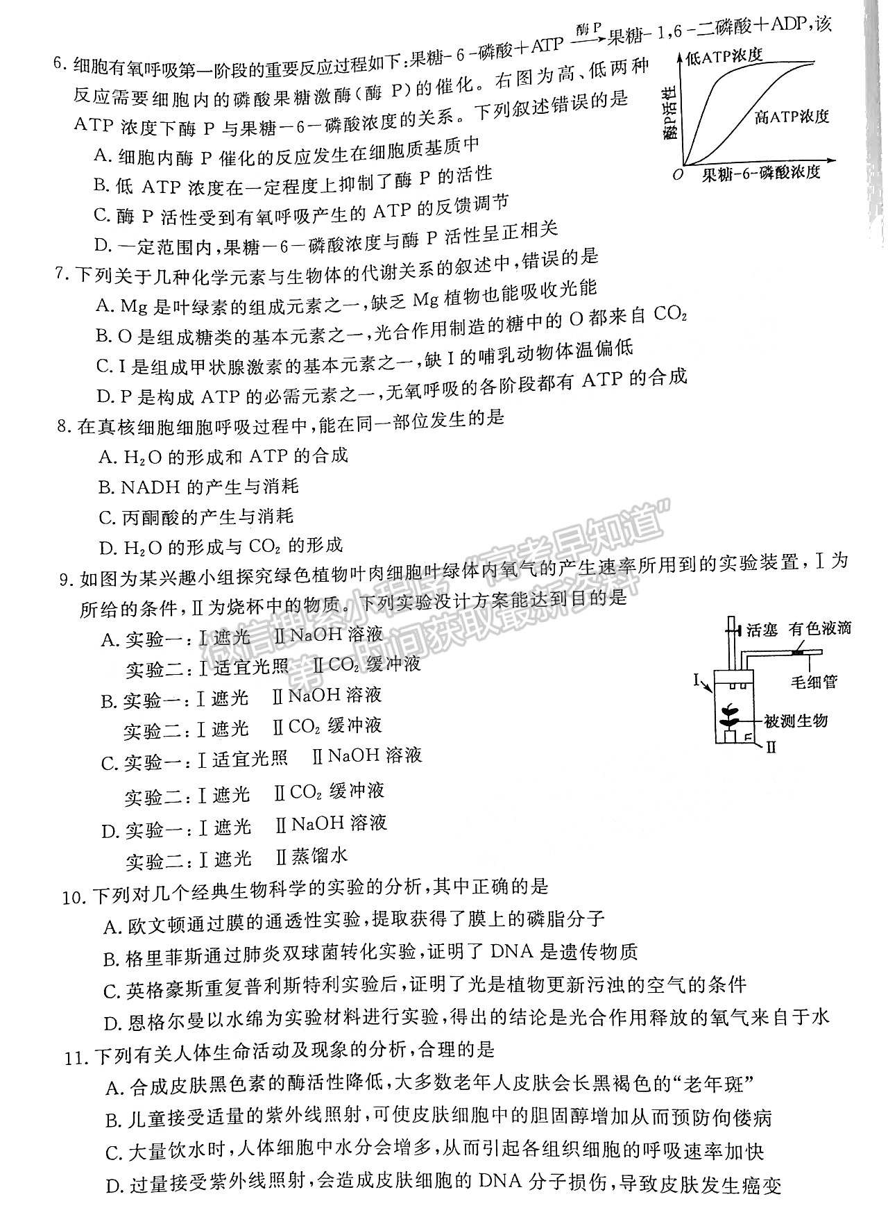 2022安徽皖南八校高三10月聯(lián)考生物試卷及答案