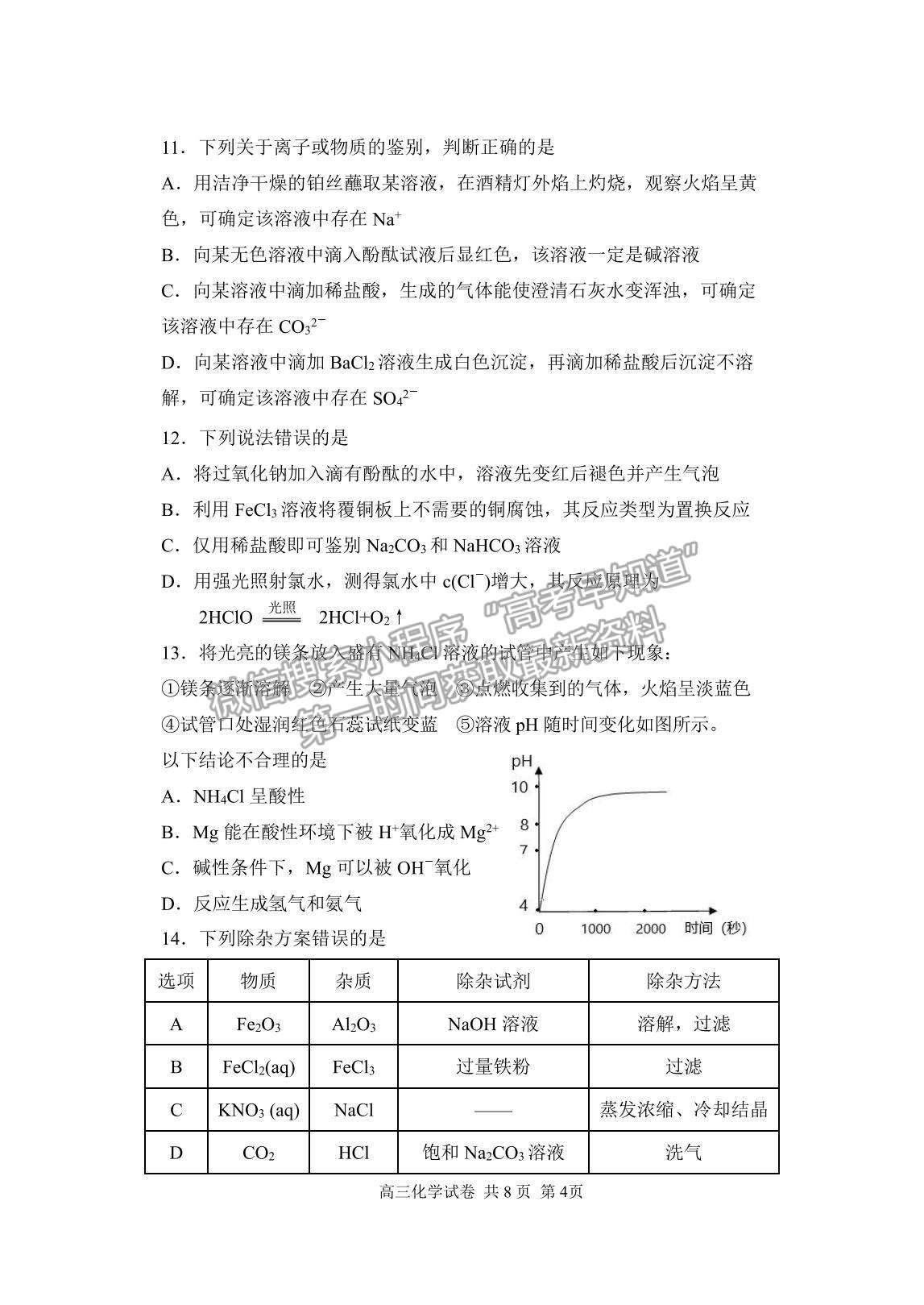 2022遼寧省丹東市高三上學(xué)期總復(fù)習(xí)階段測(cè)試化學(xué)試題及參考答案