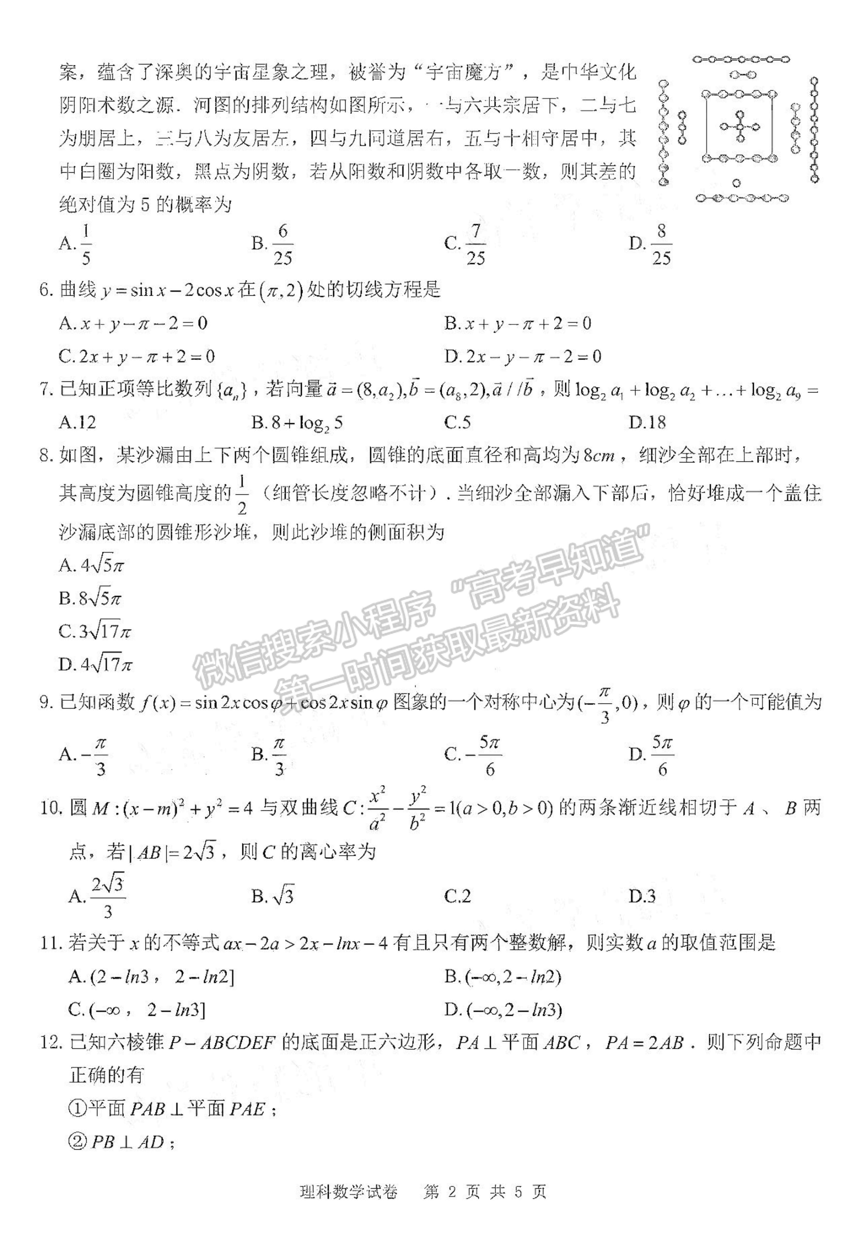 2021江西省南昌市蓮塘二中高二9月檢測考試理數試題及參考答案