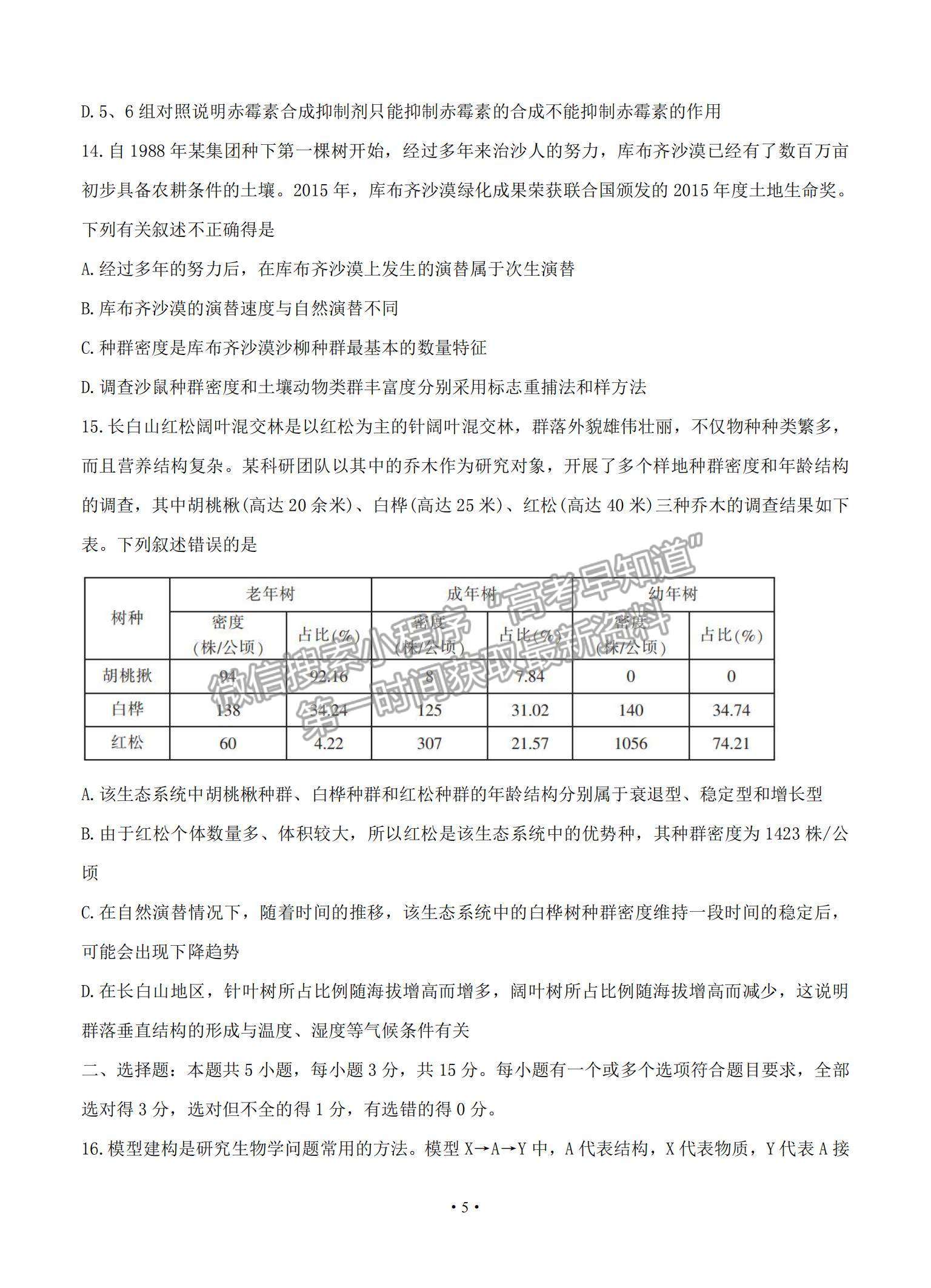 2021湖南省郴州市高三上學(xué)期第一次質(zhì)檢生物試題及參考答案