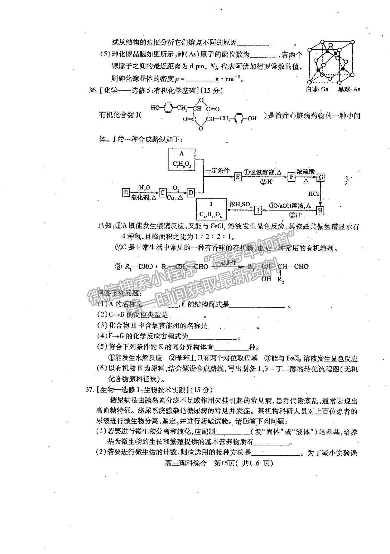 2022河南省平頂山市高三上學(xué)期階段性檢測理綜試題及參考答案