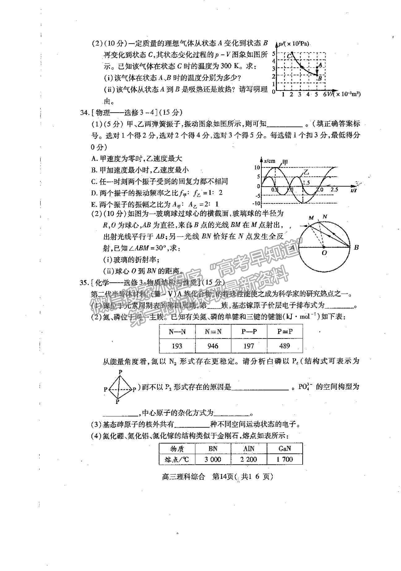 2022河南省平頂山市高三上學期階段性檢測理綜試題及參考答案