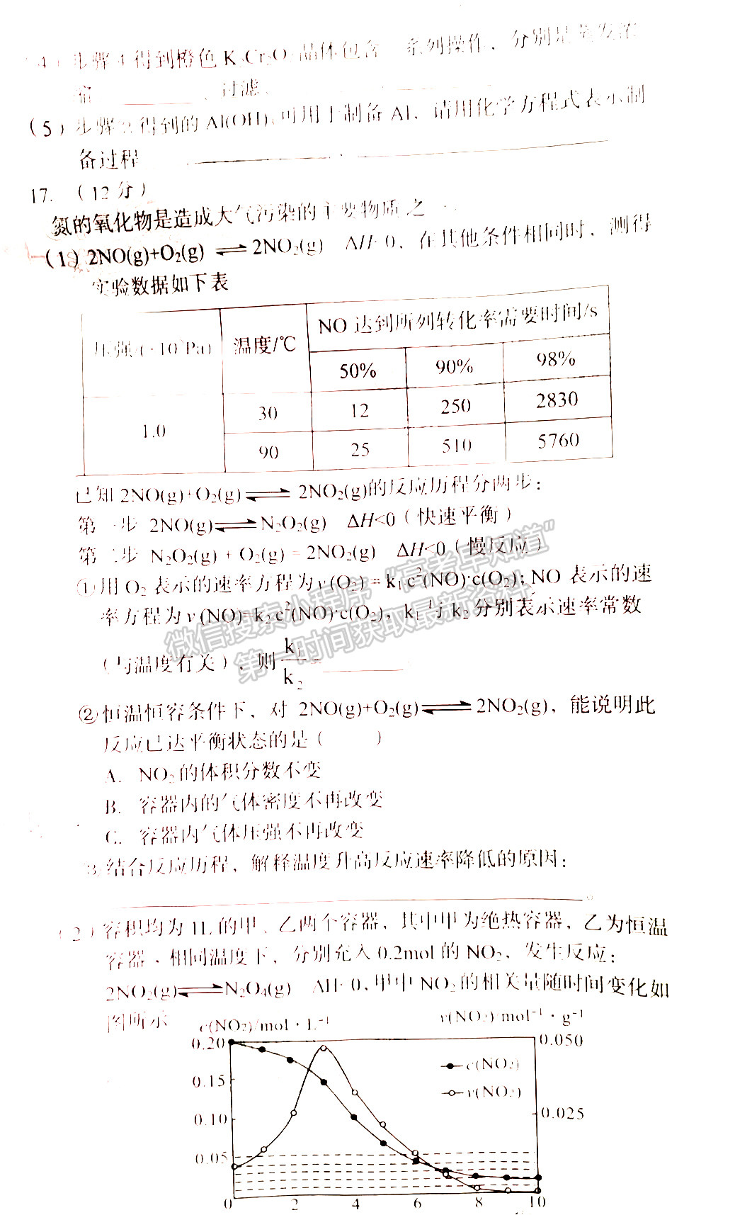 2022安徽A10聯(lián)盟高三11月聯(lián)考化學(xué)試卷及答案