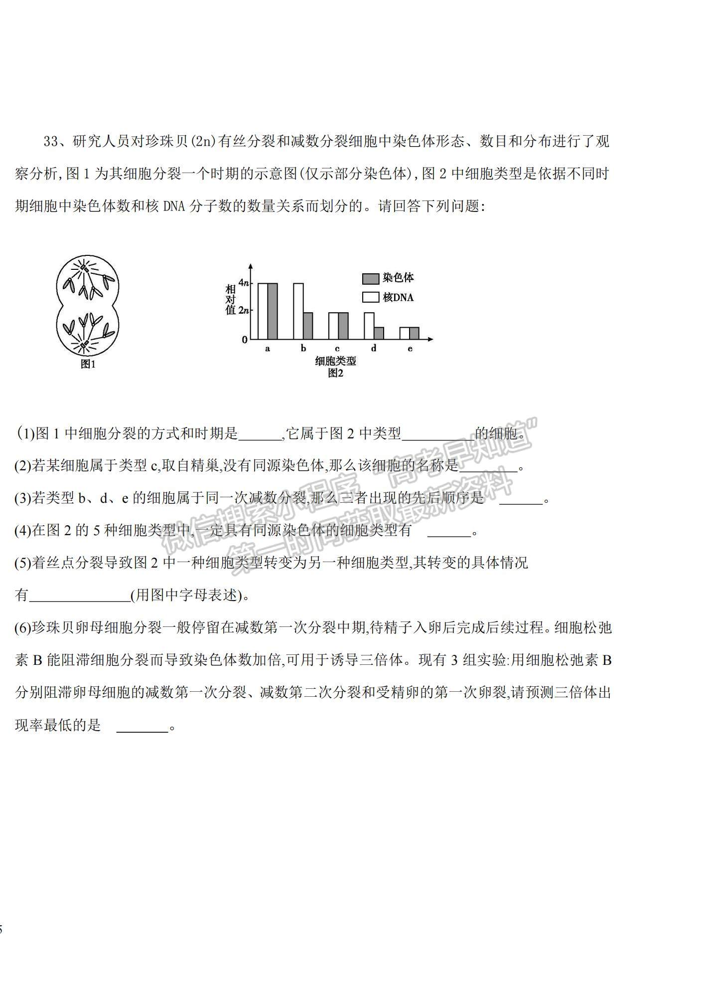 2022黑龍江省密山市第四中學(xué)高三上學(xué)期第一次月考生物試題及參考答案