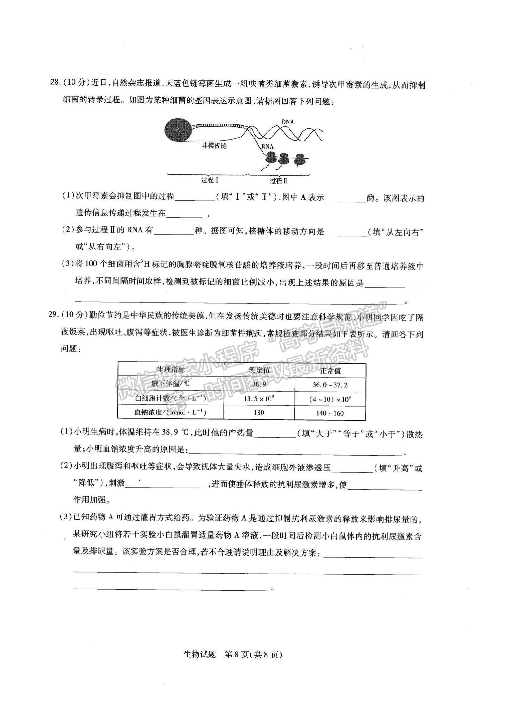 2022河南省名校大聯(lián)考高三上學(xué)期期中考試生物試題及參考答案