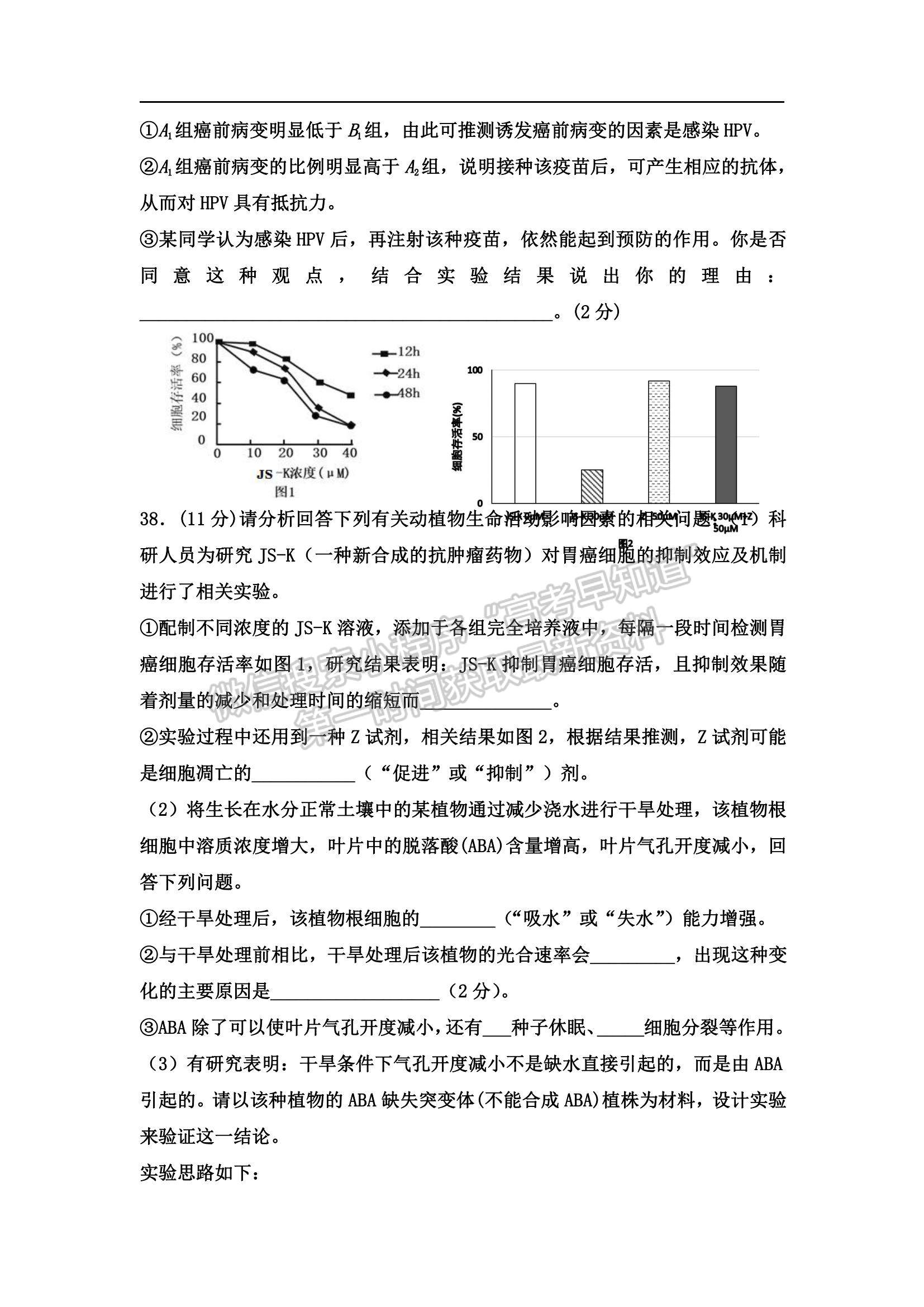 2022吉林省長(zhǎng)春市希望高中高二上學(xué)期期中考試生物試題及參考答案