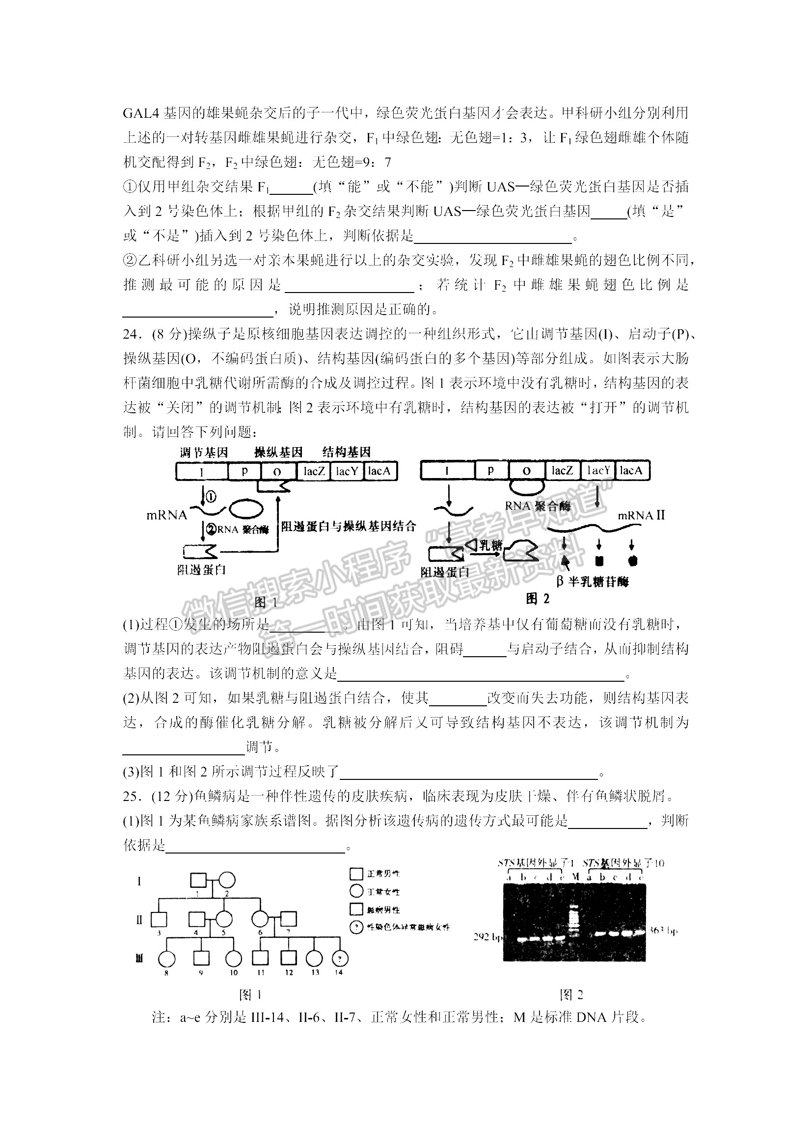 山東青島市2021—2022學(xué)年度第一學(xué)期教學(xué)質(zhì)量檢測(cè) 生物試題及參考答案