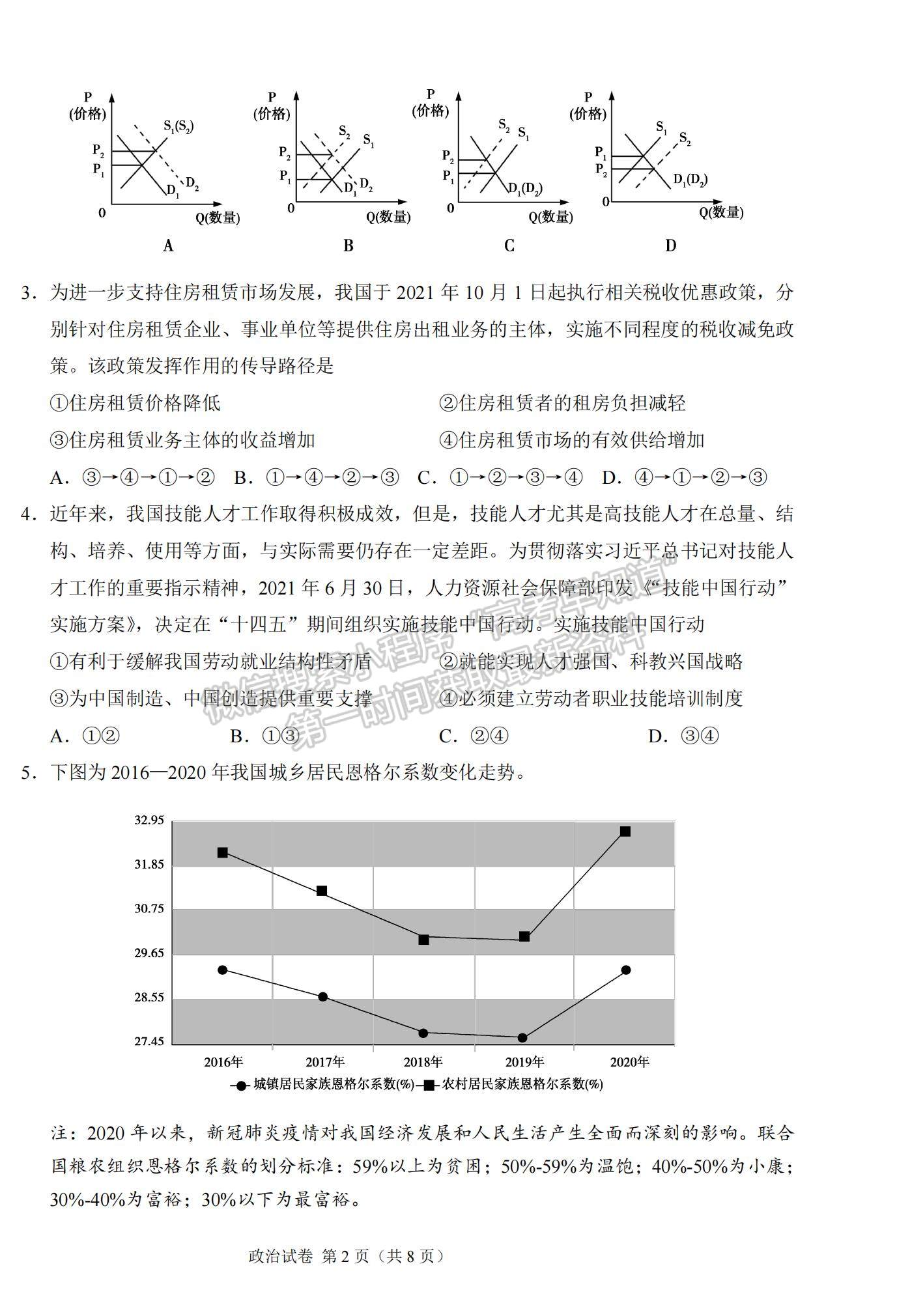 2022新疆高三11月聯(lián)考政治試題及參考答案