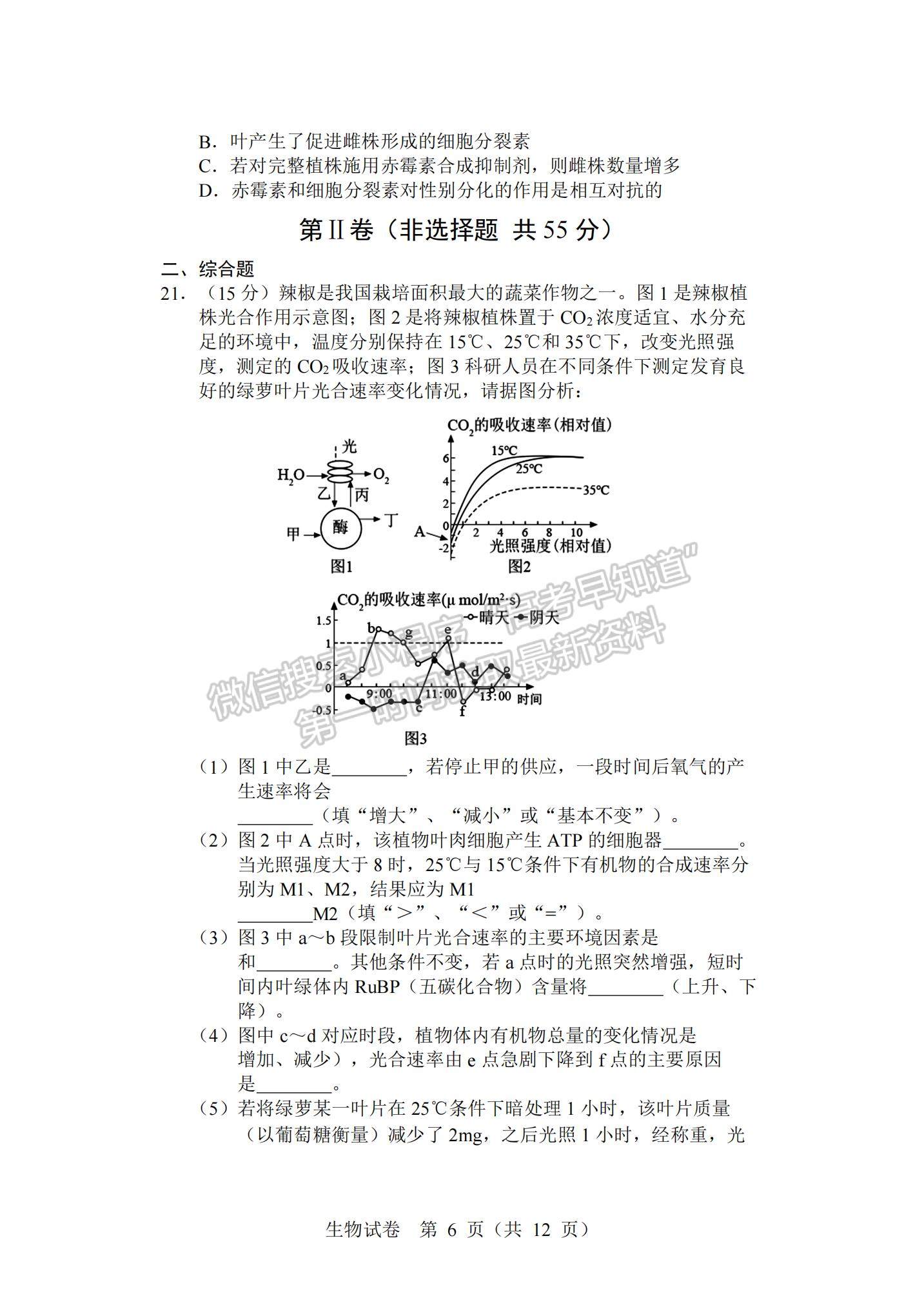 2022遼寧沈陽(yáng)重點(diǎn)高中聯(lián)合體高三12月考試生物試題及參考答案