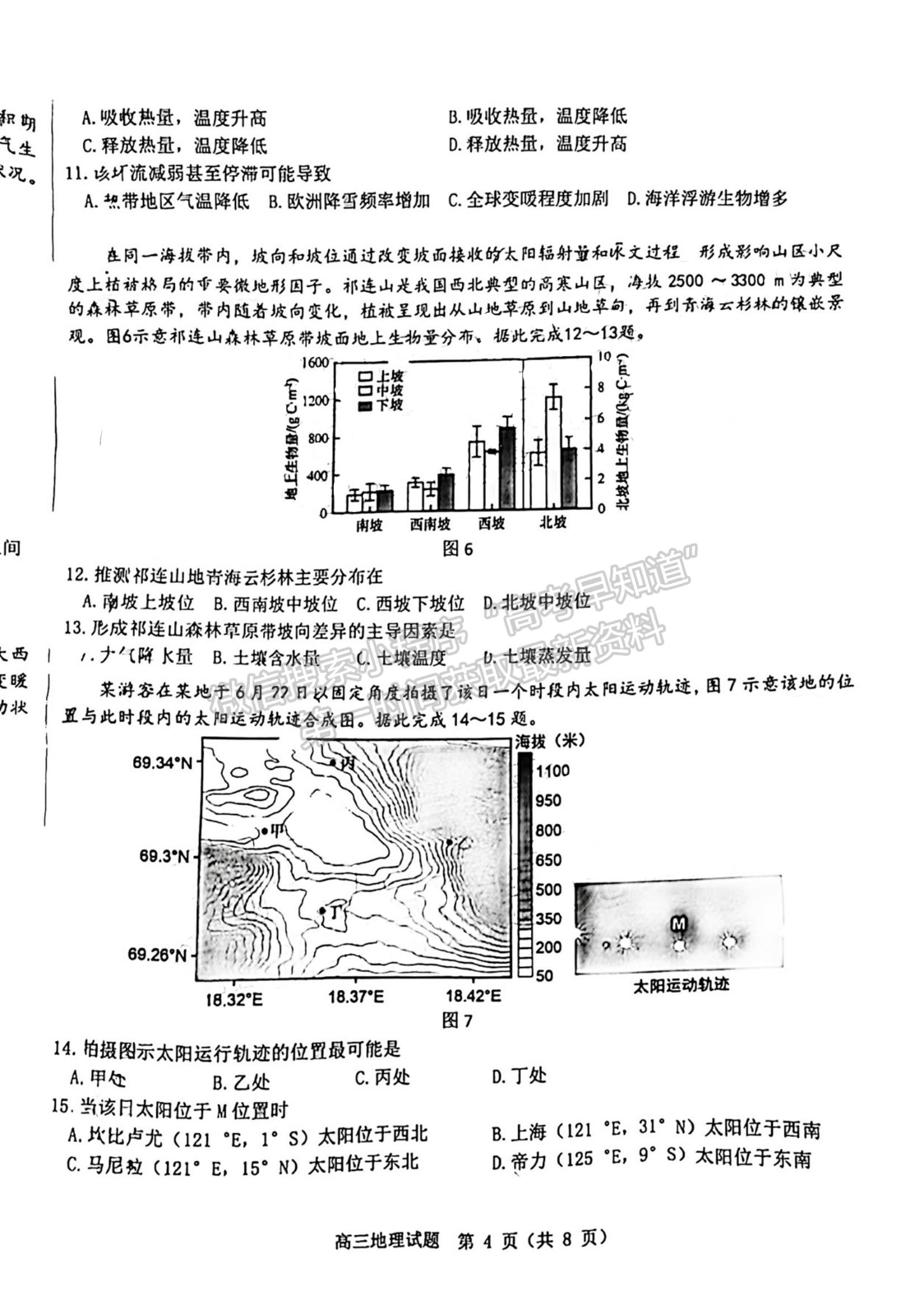 2022屆山東中學(xué)聯(lián)盟高中名校2019級(jí)高三12月大聯(lián)考試題及參考答案 地理