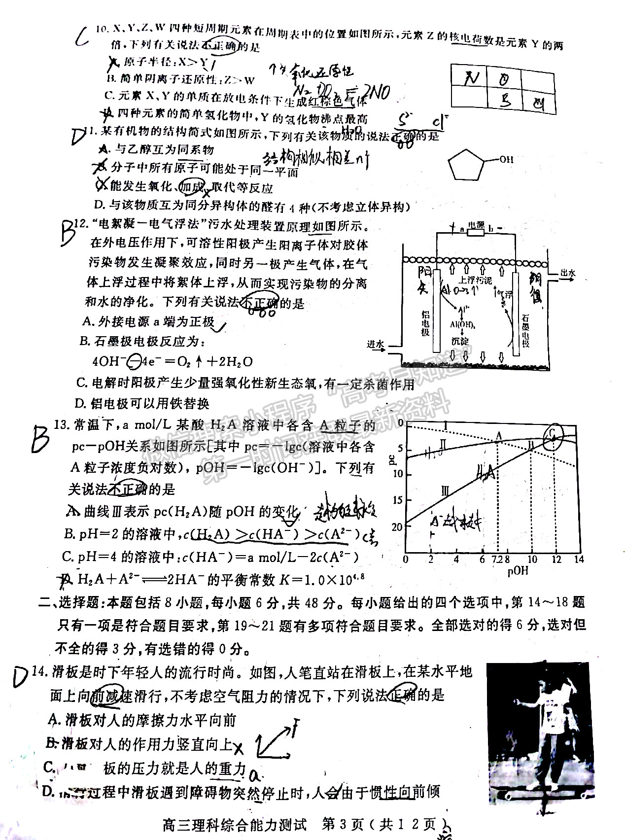 2022四川省樂山市高中2022屆第一次調(diào)查研究考試理科綜合試題