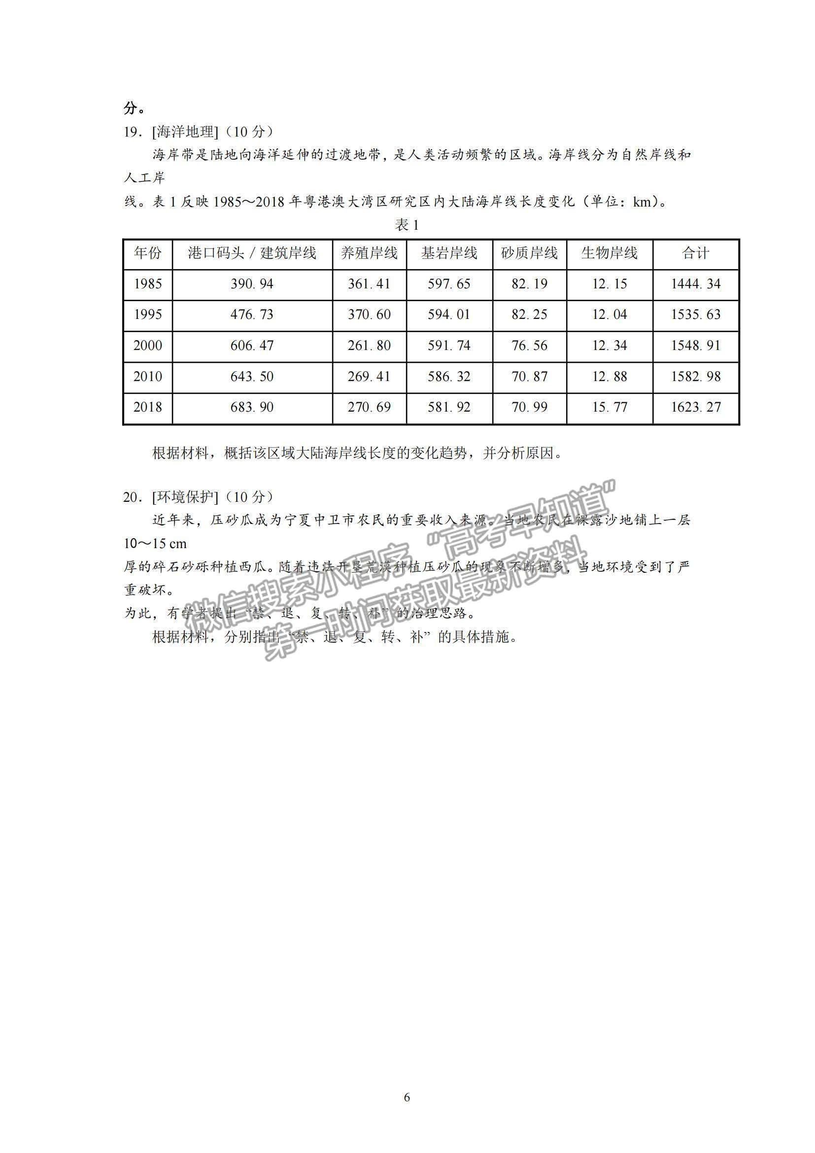 2022廣東省廣州市高三12月調(diào)研測試考試地理試題及參考答案